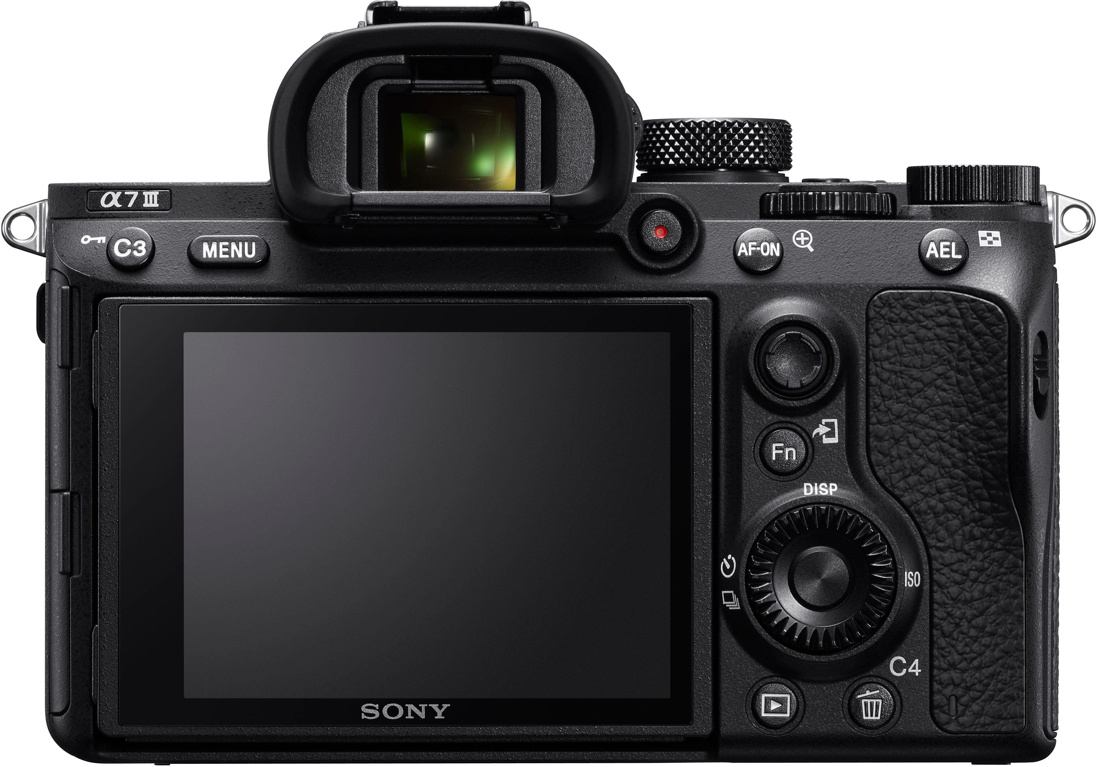 Sony ILCE-7M3B - Alpha 7 III E-Mount Systemkamera (24,2 MP, Exmor R CMOS Vollformatsensor, 2 Kartenslots, nur Gehäuse)