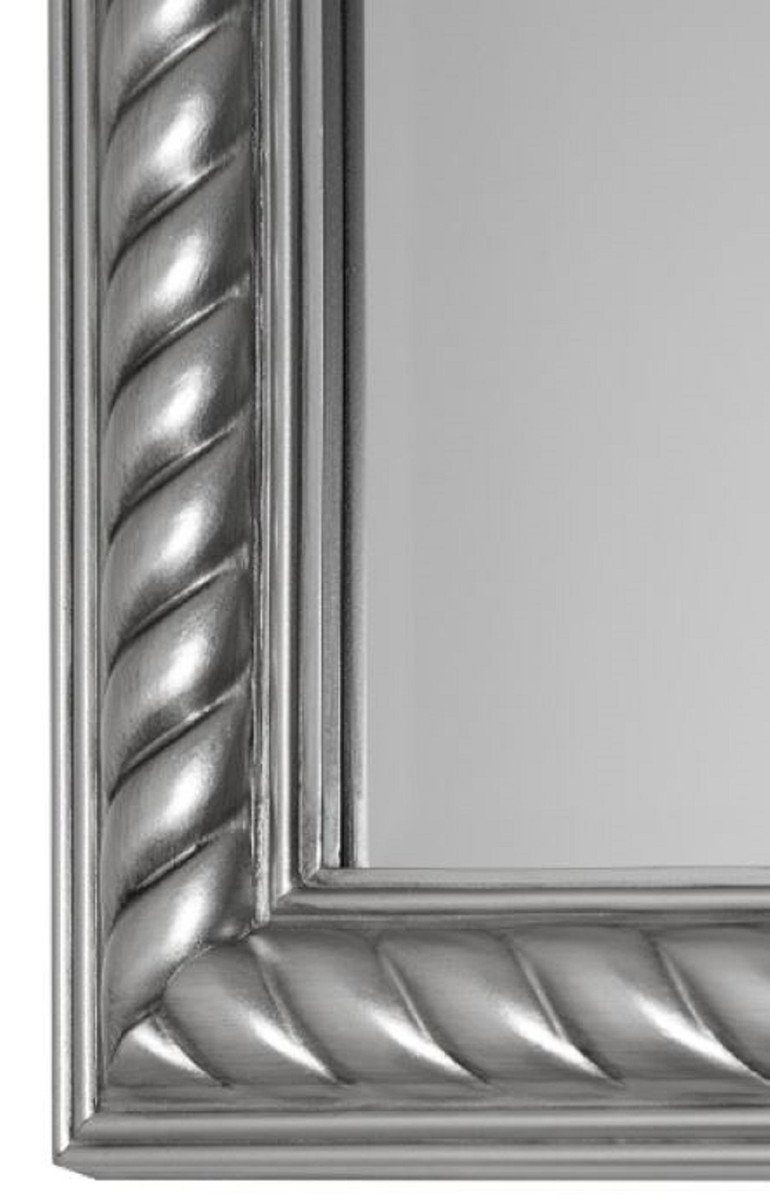 Wandspiegel cm / Barockspiegel Silber 82 Antik x H. Spiegel Padrino 62 Barock Casa - Möbel Barockstil im