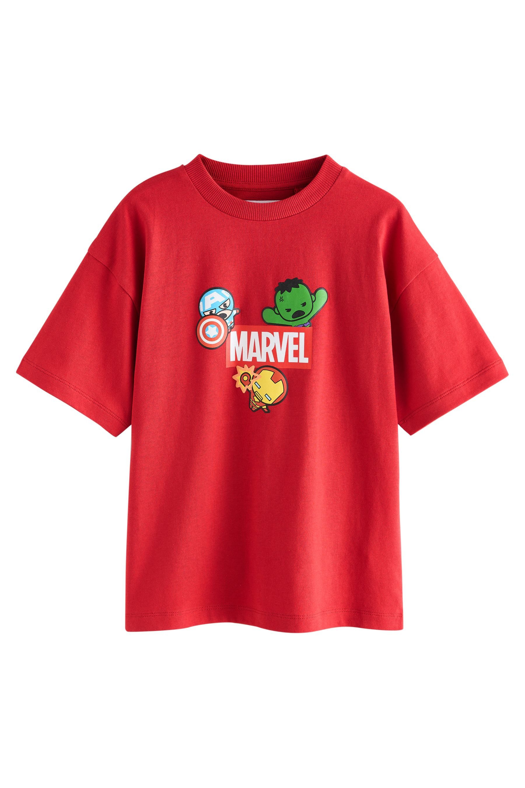 T-Shirt Lizenziertes Kurzarm-T-Shirt, Marvel Avengers