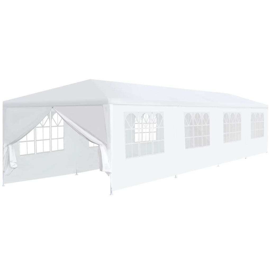 vidaXL Pavillon weiß Pop-Up Profi Partyzelt Gartenzelt viereckig 3x12 m Weiß