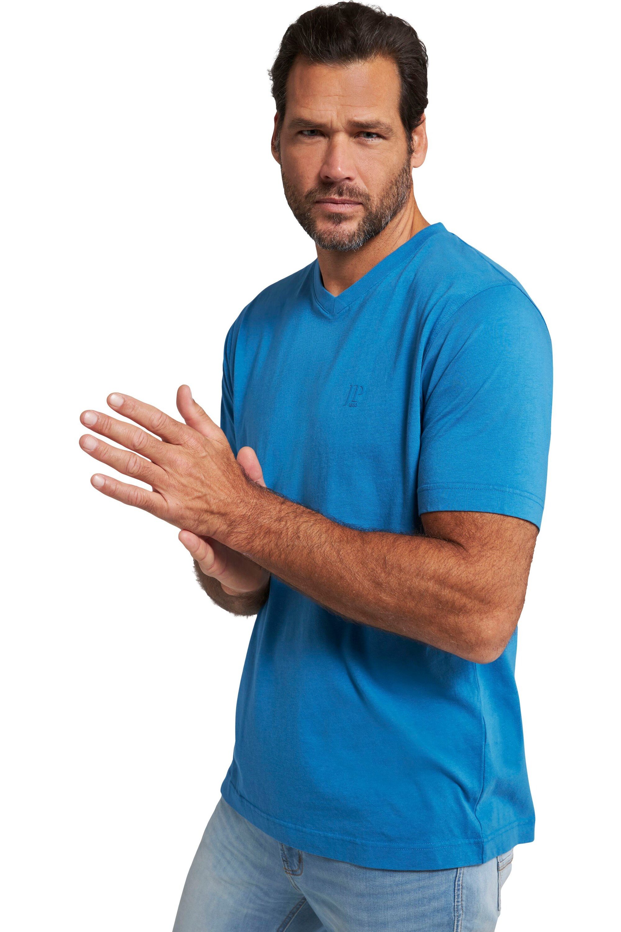 JP1880 T-Shirt T-Shirts Basic 2er-Pack V-Ausschnitt Halbarm (2-tlg) günstig online kaufen