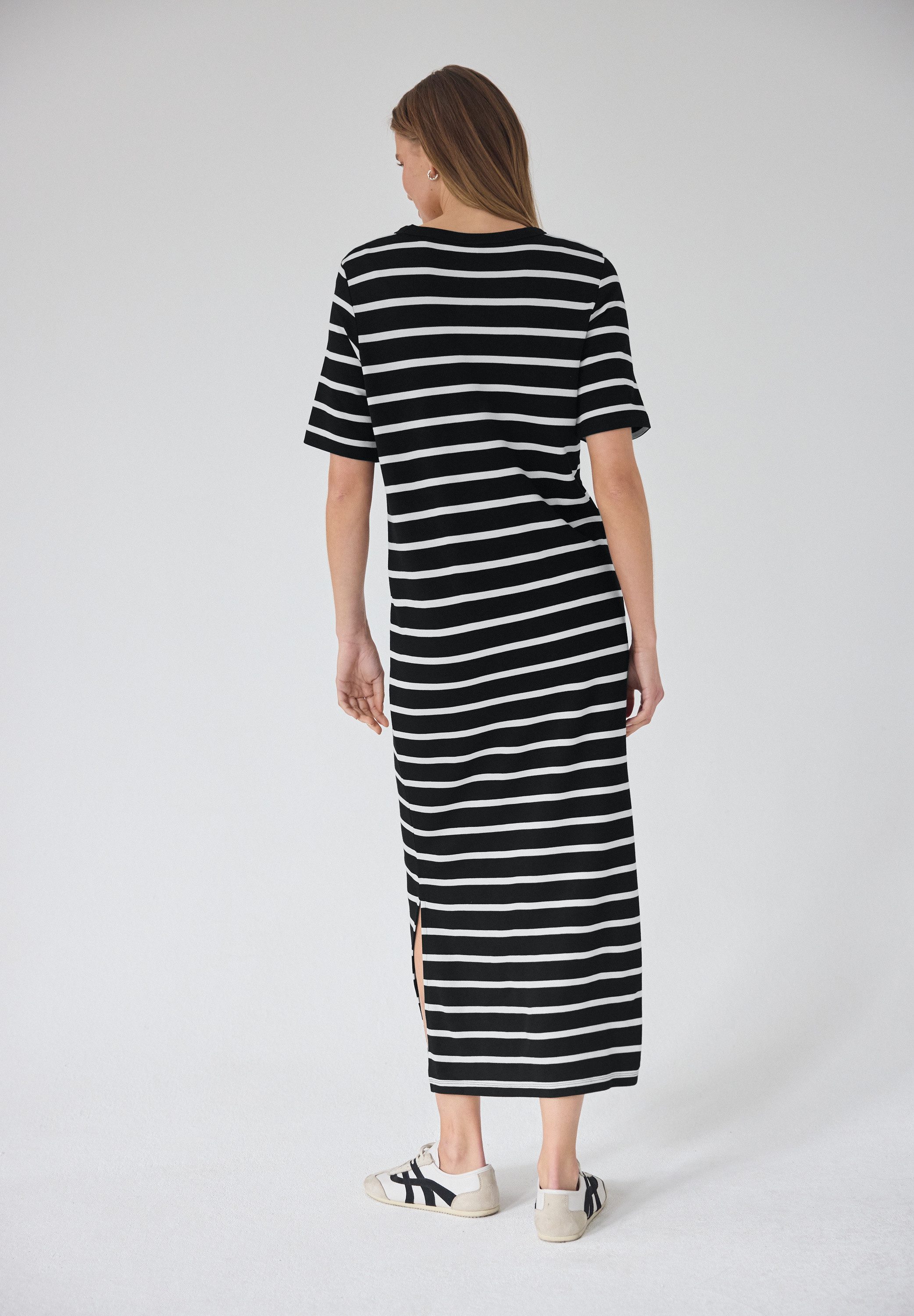 STREET ONE STUDIO Midikleid mit Rundhalsausschnitt