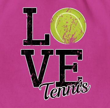 Shirtracer Turnbeutel Love Tennis, Tennis Zubehör
