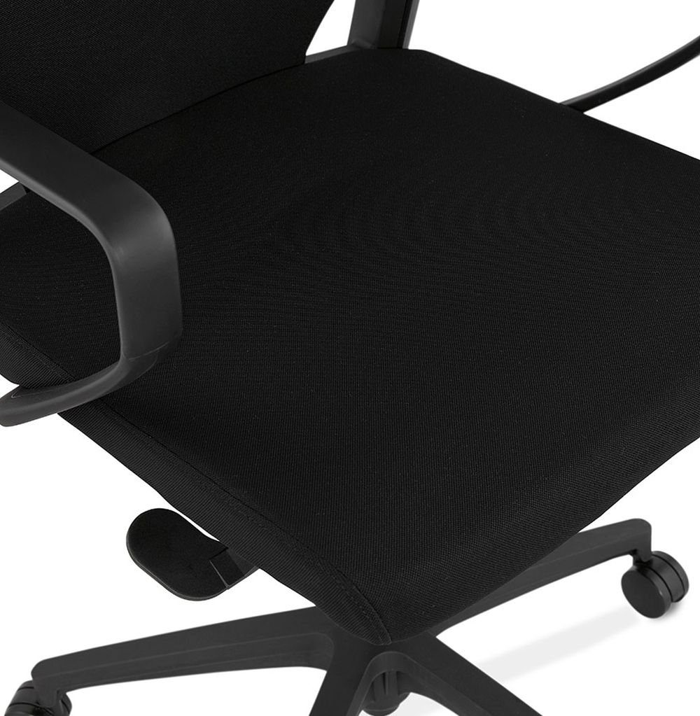 Schreibtischstuhl Bürostuhl Textile DESIGN Schwarz KADIMA (black) NANNA