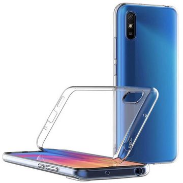 CoolGadget Handyhülle Transparent Ultra Slim Case für Xiaomi Redmi 9A 6,53 Zoll, Silikon Hülle Dünne Schutzhülle für Redmi 9A Hülle