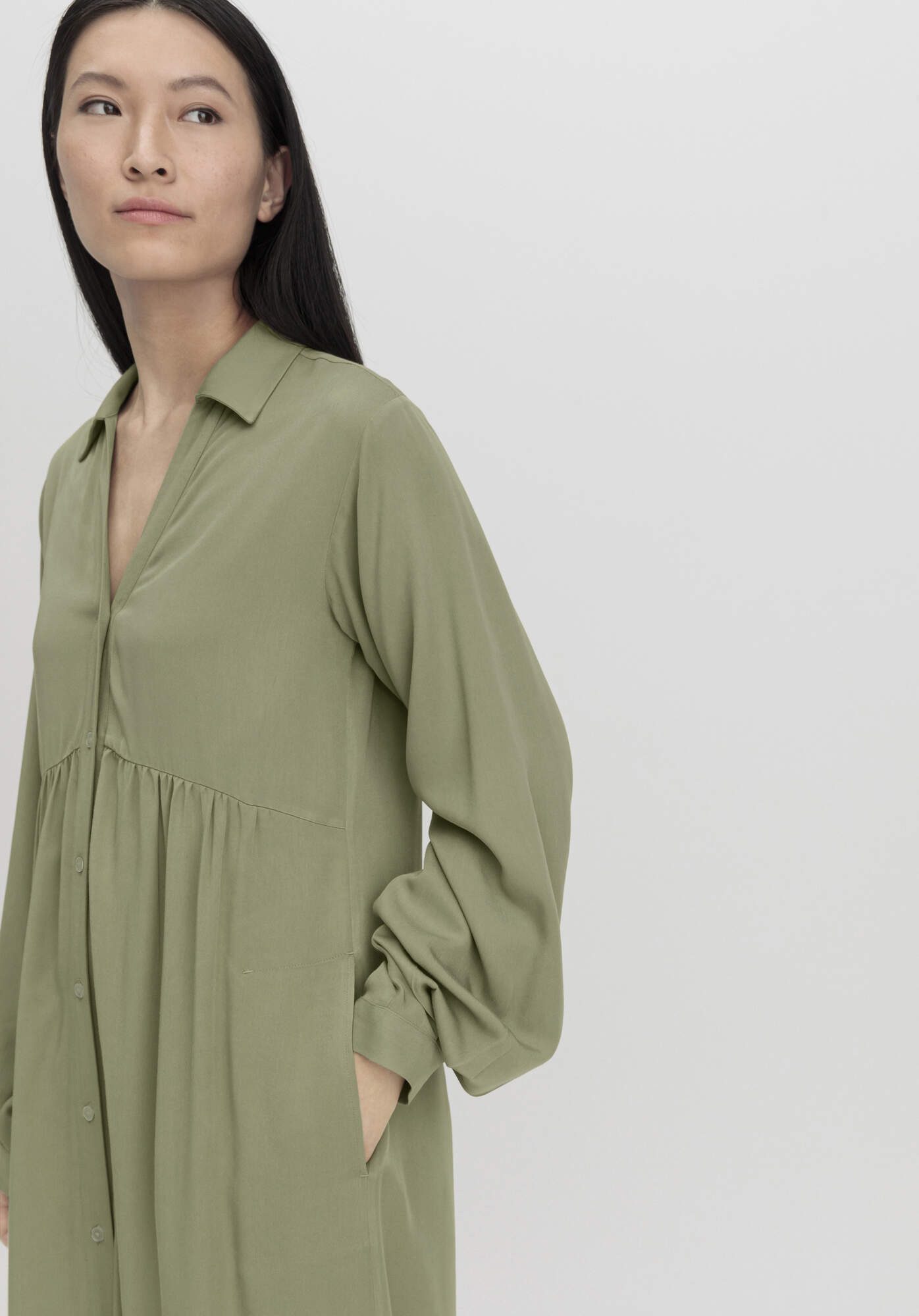 Hessnatur A-Linien-Kleid aus LENZING™ ECOVERO™ (1-tlg)