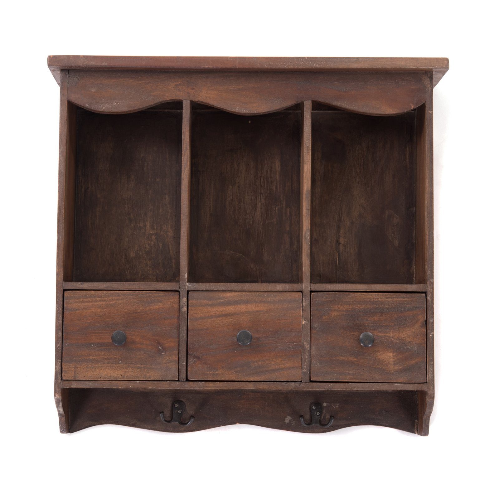 DESIGN DELIGHTS Wandregal WANDREGAL "BELLE", Altholz massiv Holz, 62 cm, Kü günstig online kaufen