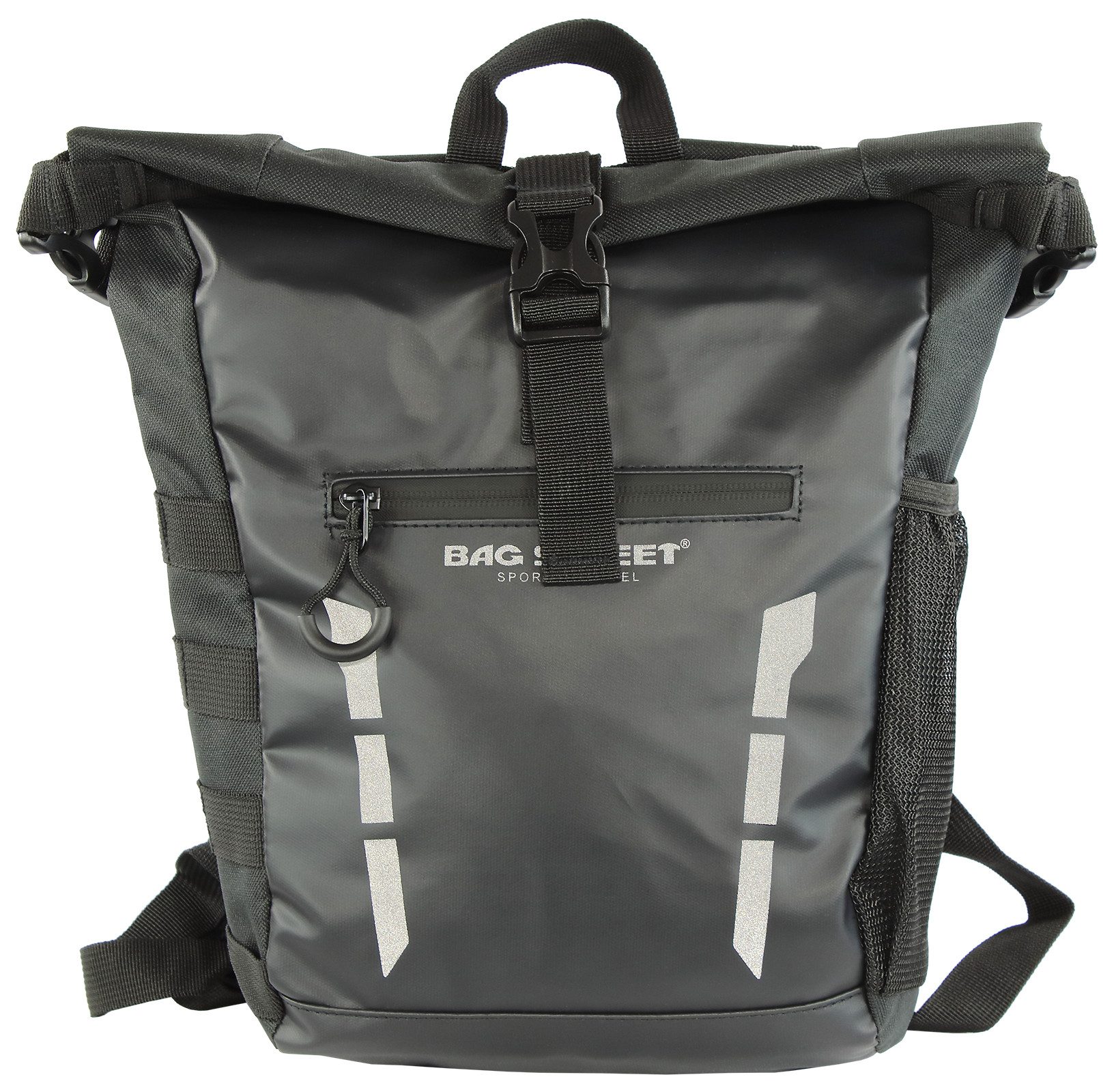 BAG STREET INTERNATIONAL Cityrucksack Wasserdichter Rolltop Kurier Rucksack gepolstert Brust- und Hüftgurt, wasserdicht
