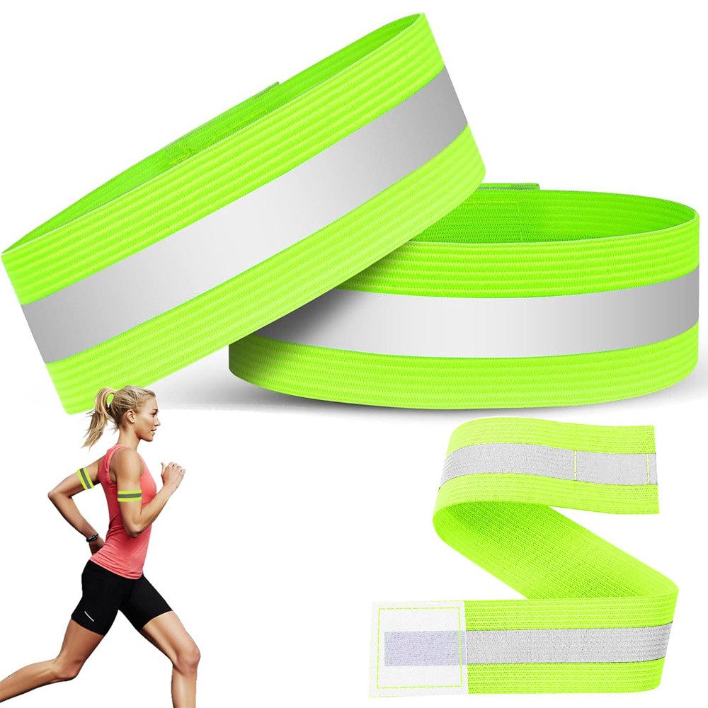 VERK GROUP Reflektorband Reflektorband Reflektierend Leuchtband Armband, Reflektor, Sicherheit, Joggen, Set