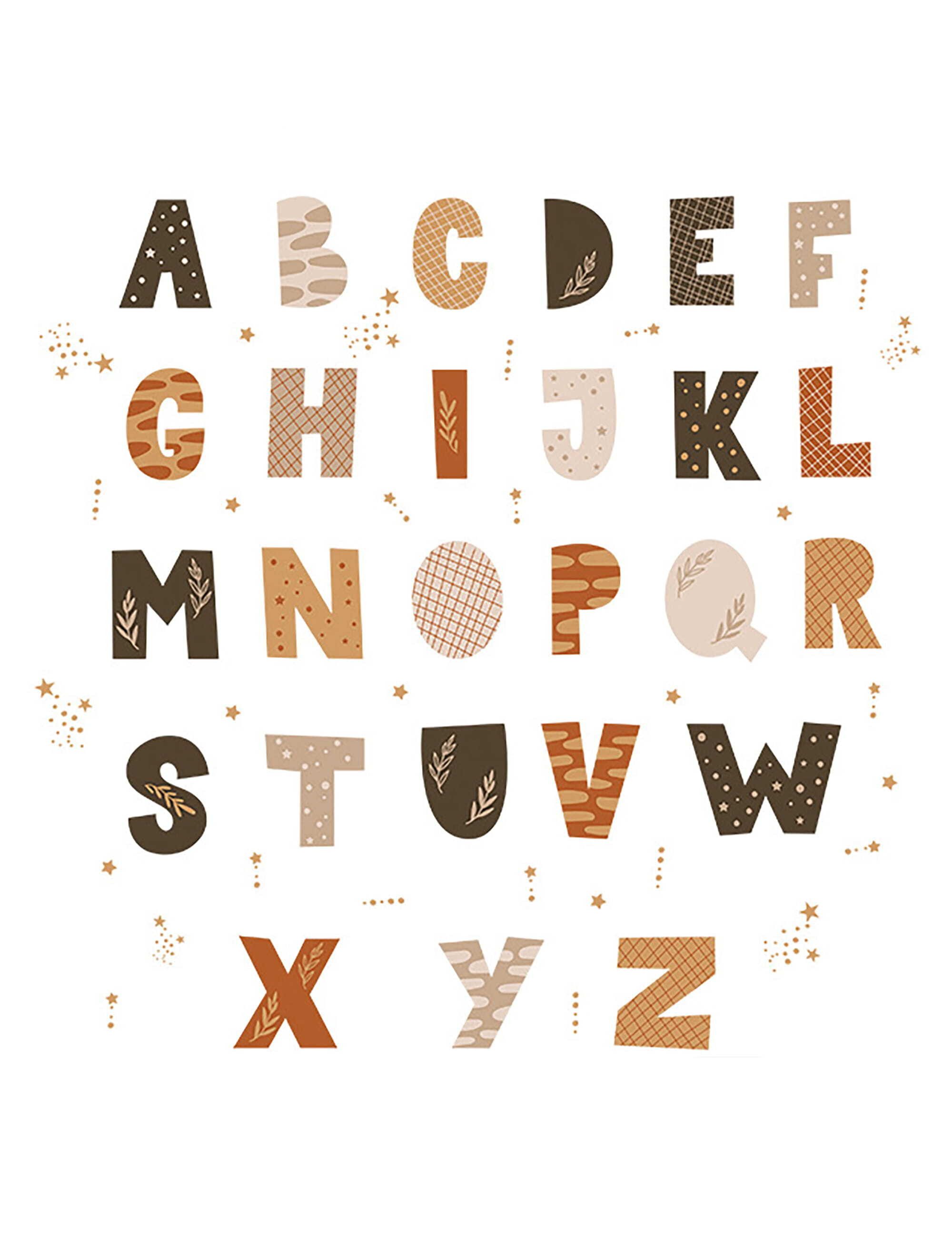 Sipo Wandbild Wandaufkleber Hase, Sterne, Buchstaben günstig online kaufen