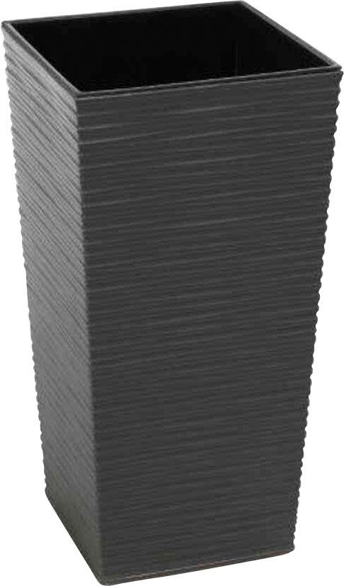 Siena Garden Pflanzkübel, Rillenoptik, eckig