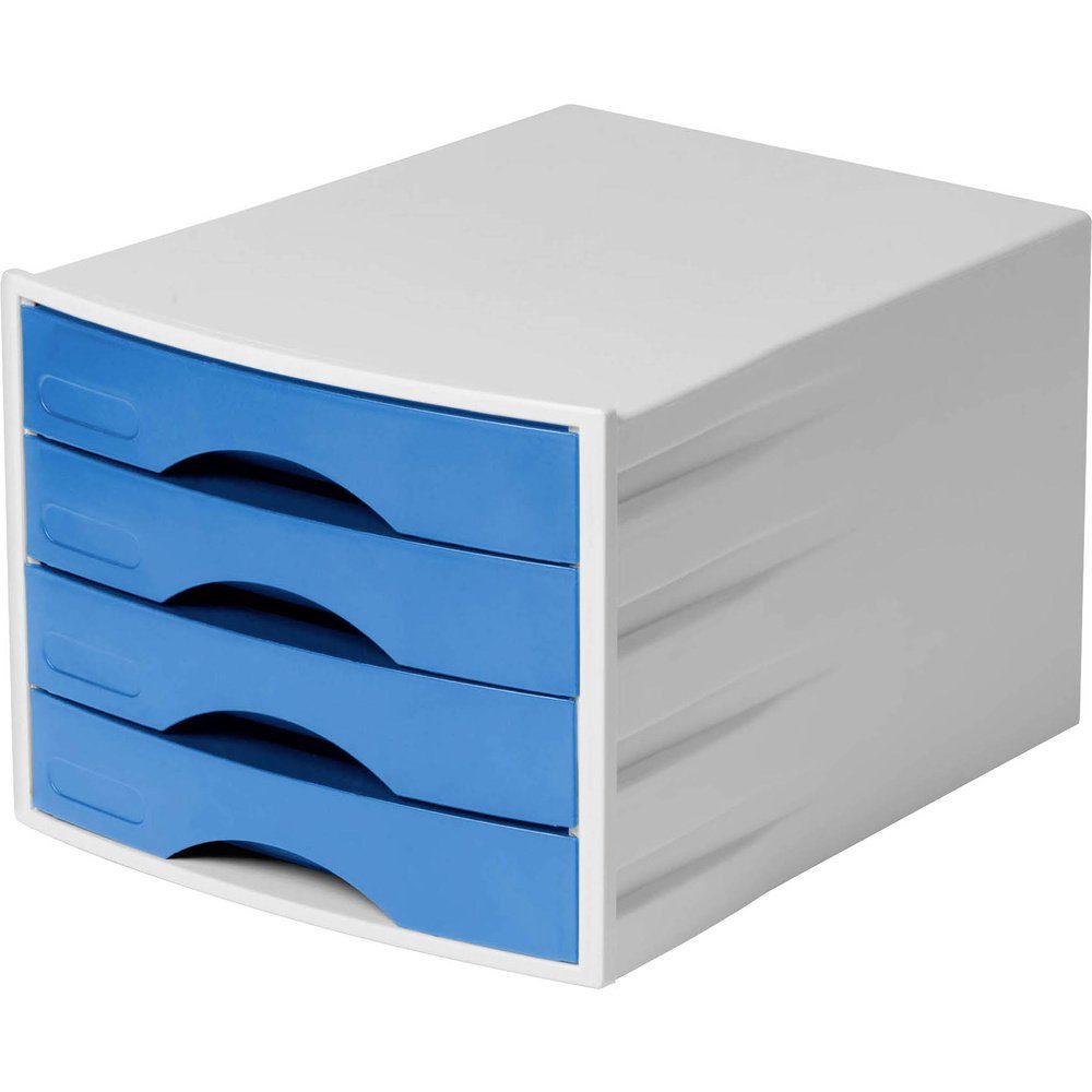DURABLE Schubladenbox Durable 776206 Weiß Anzahl der 4 Schubfächer: Schubladenbox