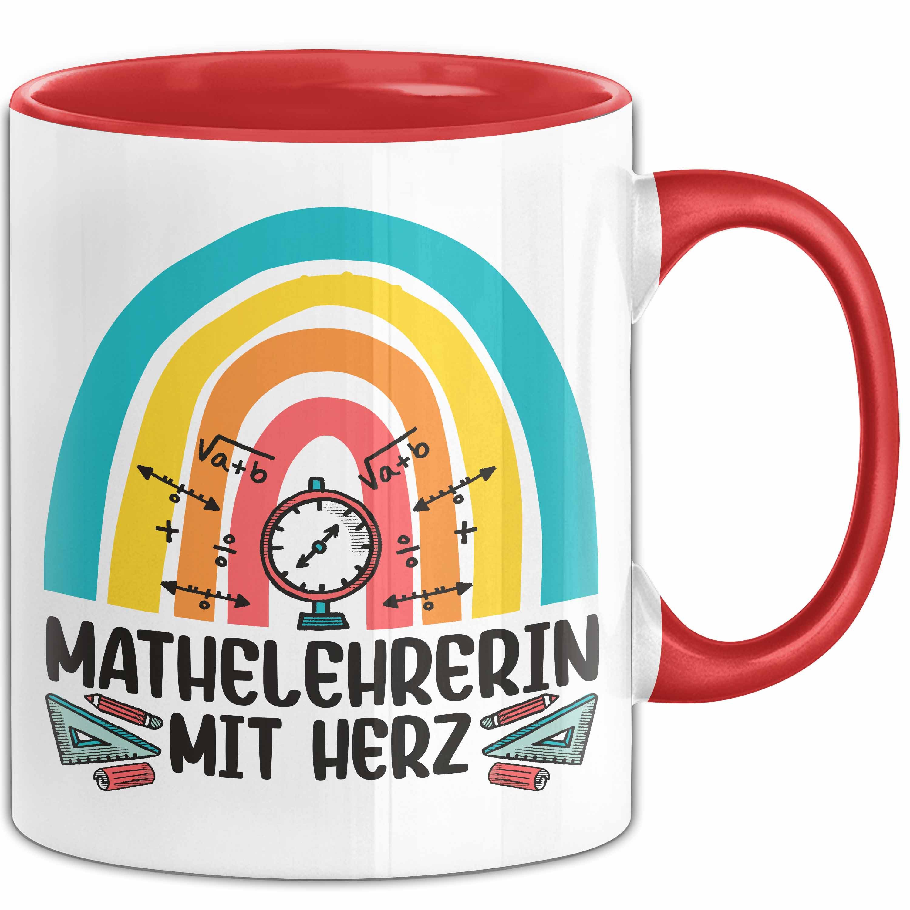 Tasse Mathelehrerin Mit Herz Tasse Lustiges Geschenk Für Mathe-Lehrerin
