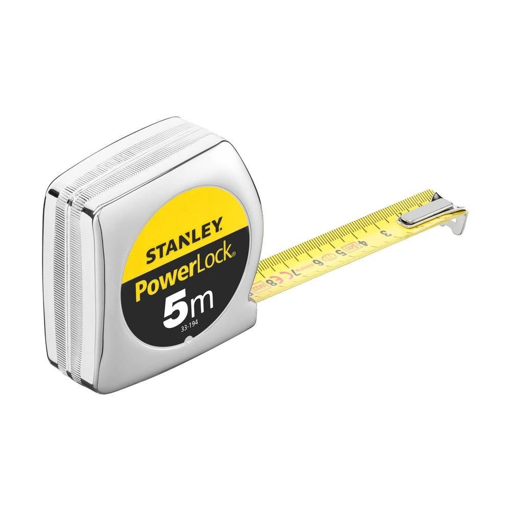 STANLEY Maßband Bandmass Powerlock Kunststoff 5m/19mm 0-33-194