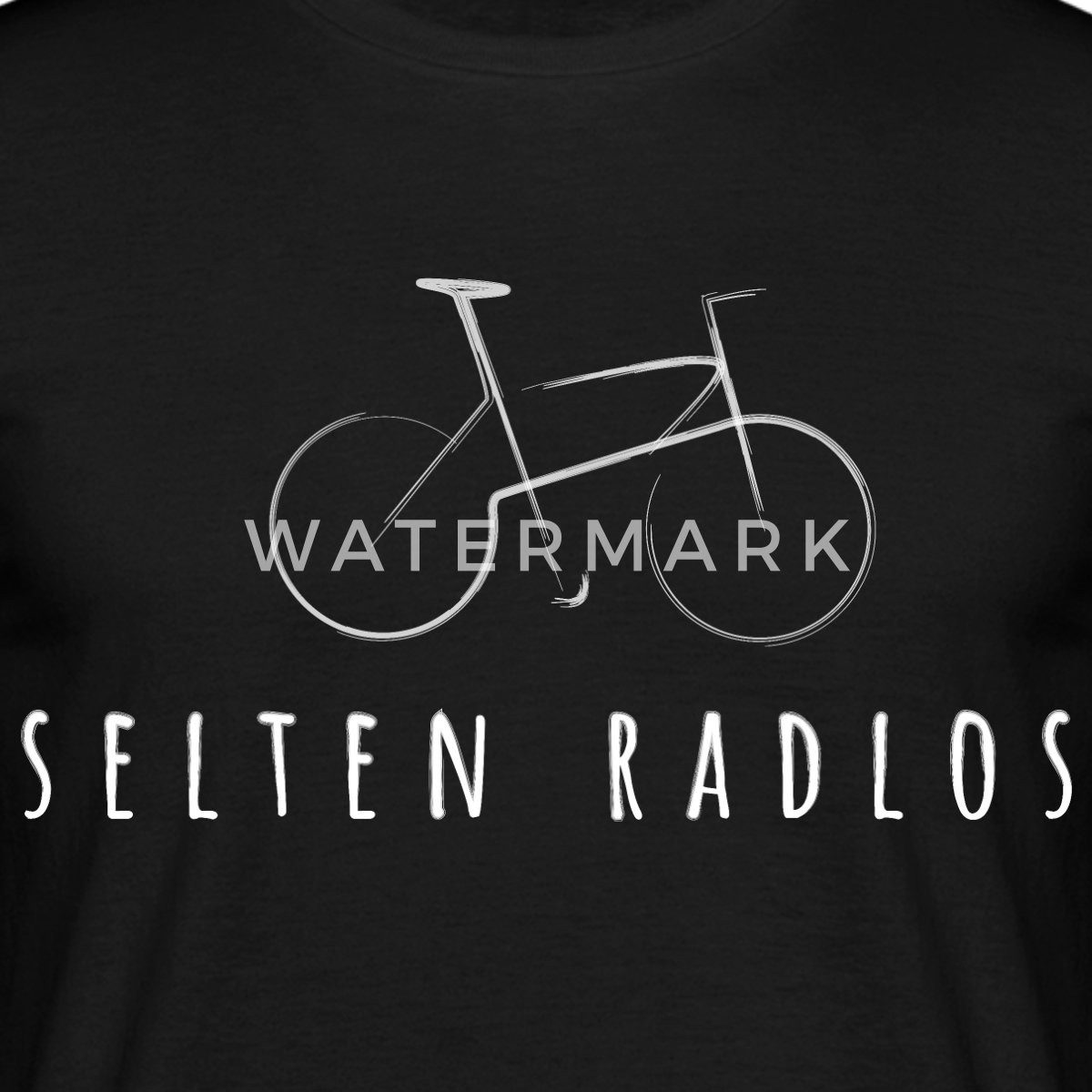 Spreadshirt T-Shirt Fahrrad Geschenk Selten Radlos günstig online kaufen