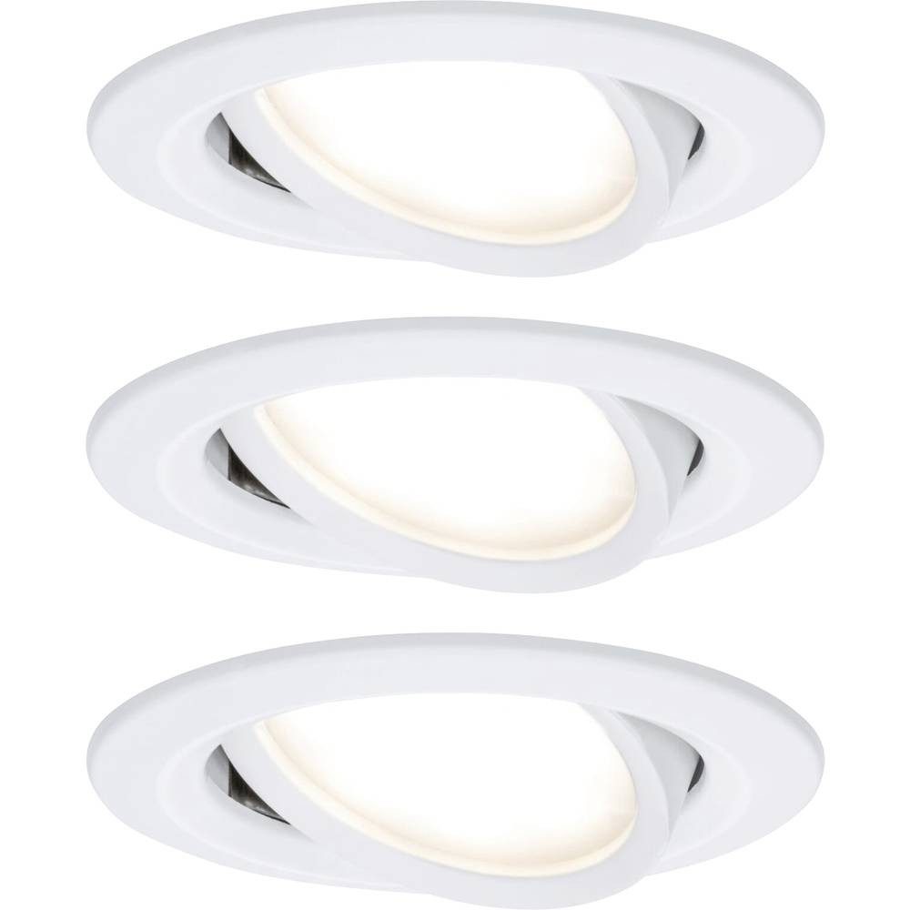 Paulmann LED Einbauleuchte LED-Einbauleuchte 3er Set 93875, Schwenkbar, Dimmbar. € 81,99