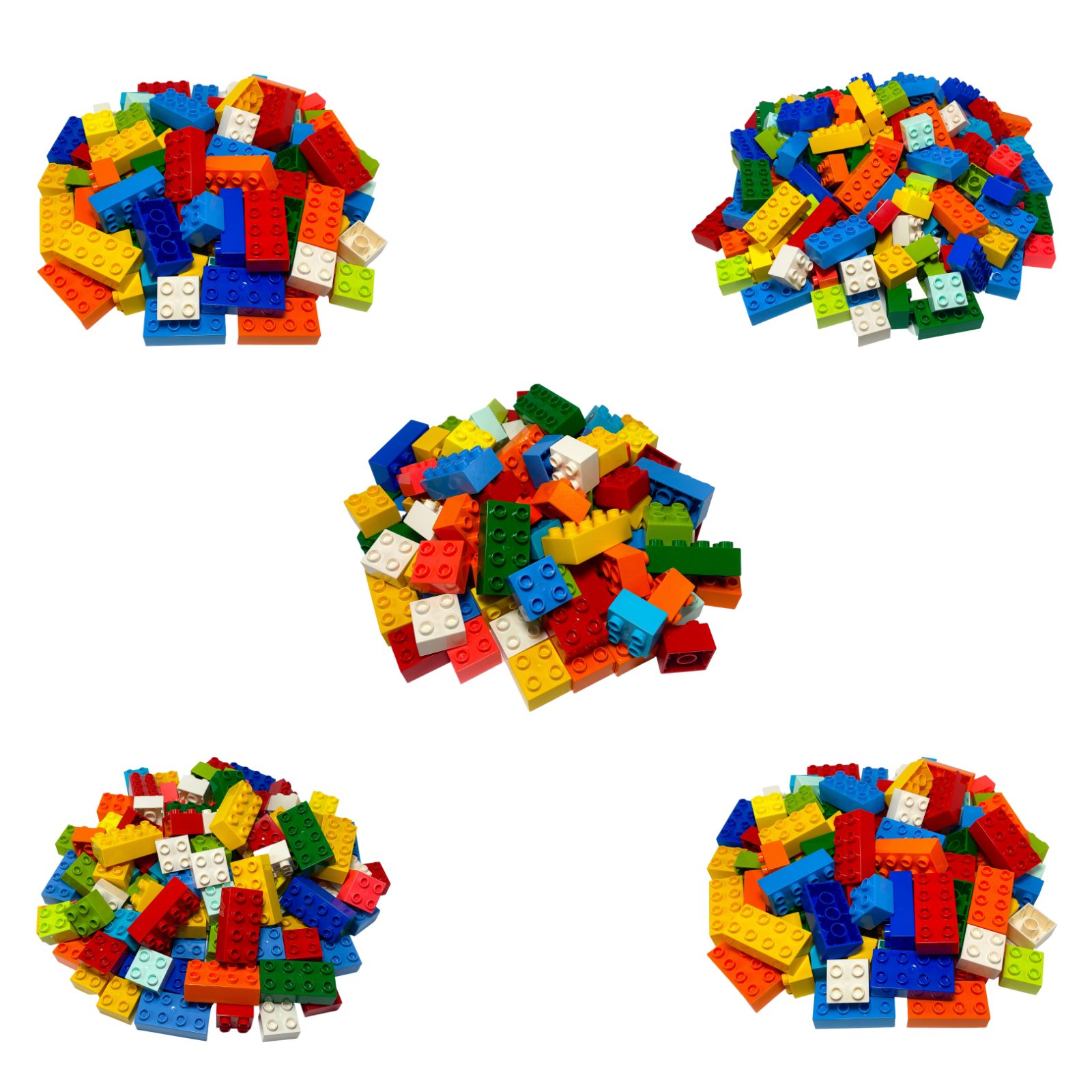 LEGO® DUPLO® 30 2x4 und 100 2x2 Bunt 3437 3011 Teile 100x Spielbausteine