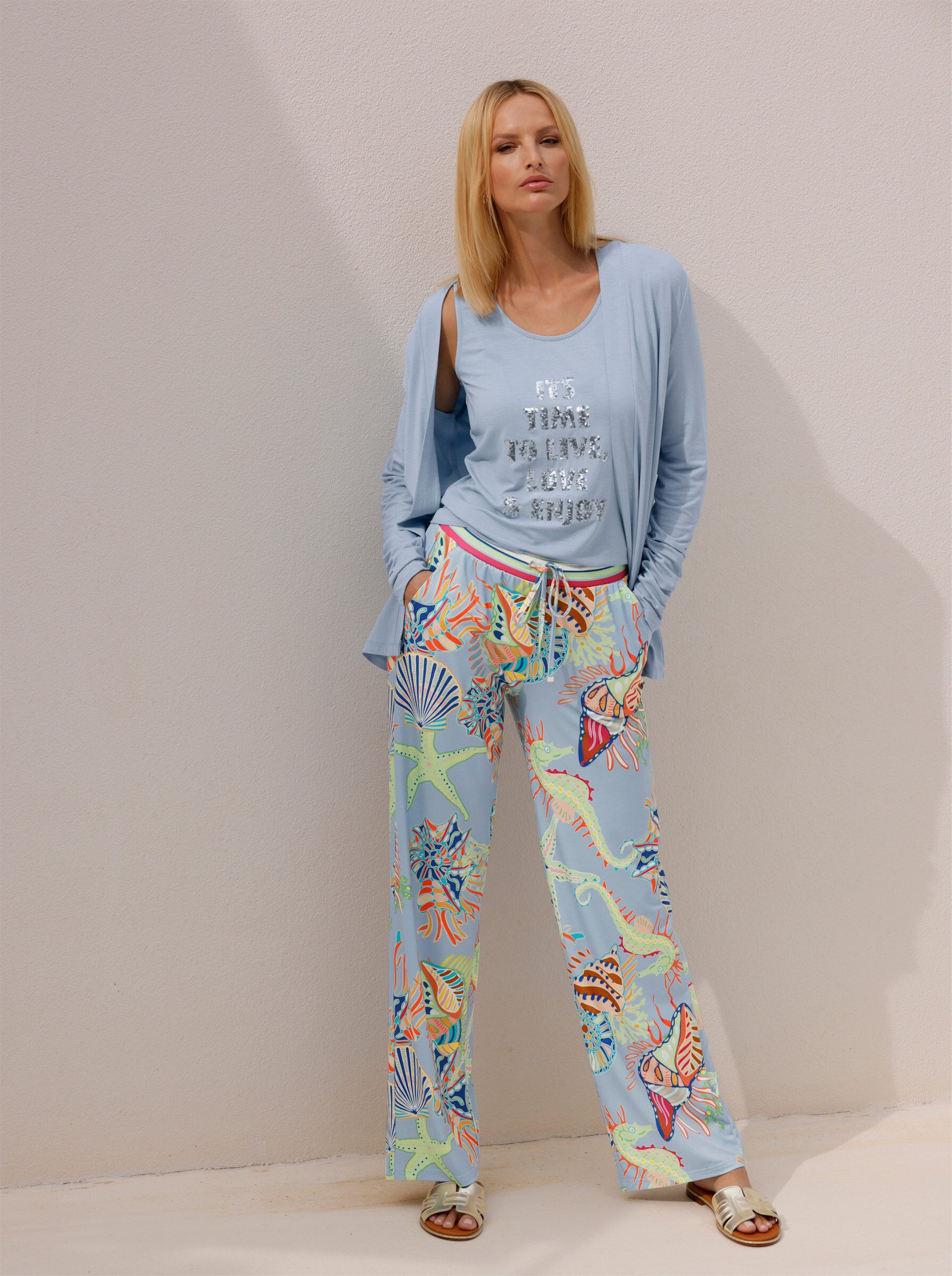 heine Shirtjacke Twinset Langarm