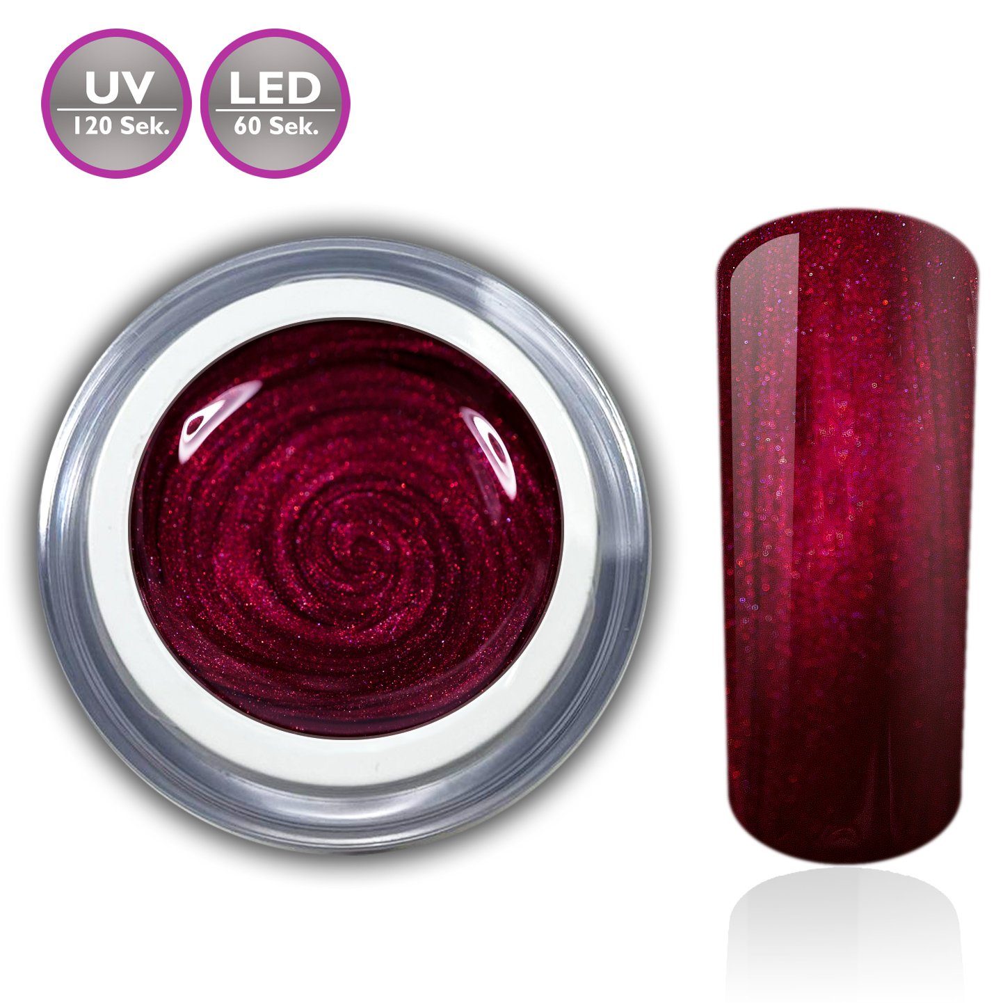 Set Farbgel 5 Rot Ledgel Beautynails x RM UV-Gel Nagelgel Set UV-Gel 5ml