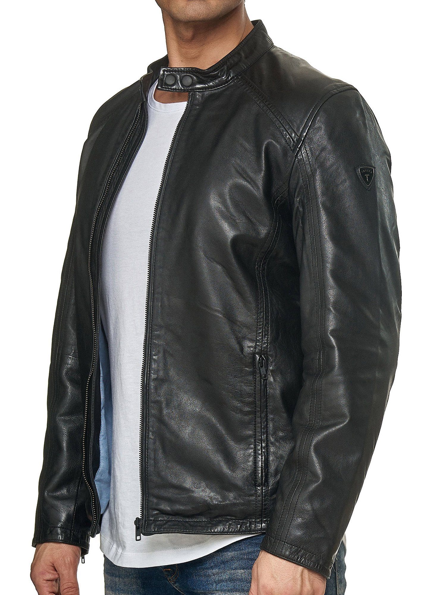 Tazzio Lederjacke 19707 moderne & zeitlose Echtleder Jacke