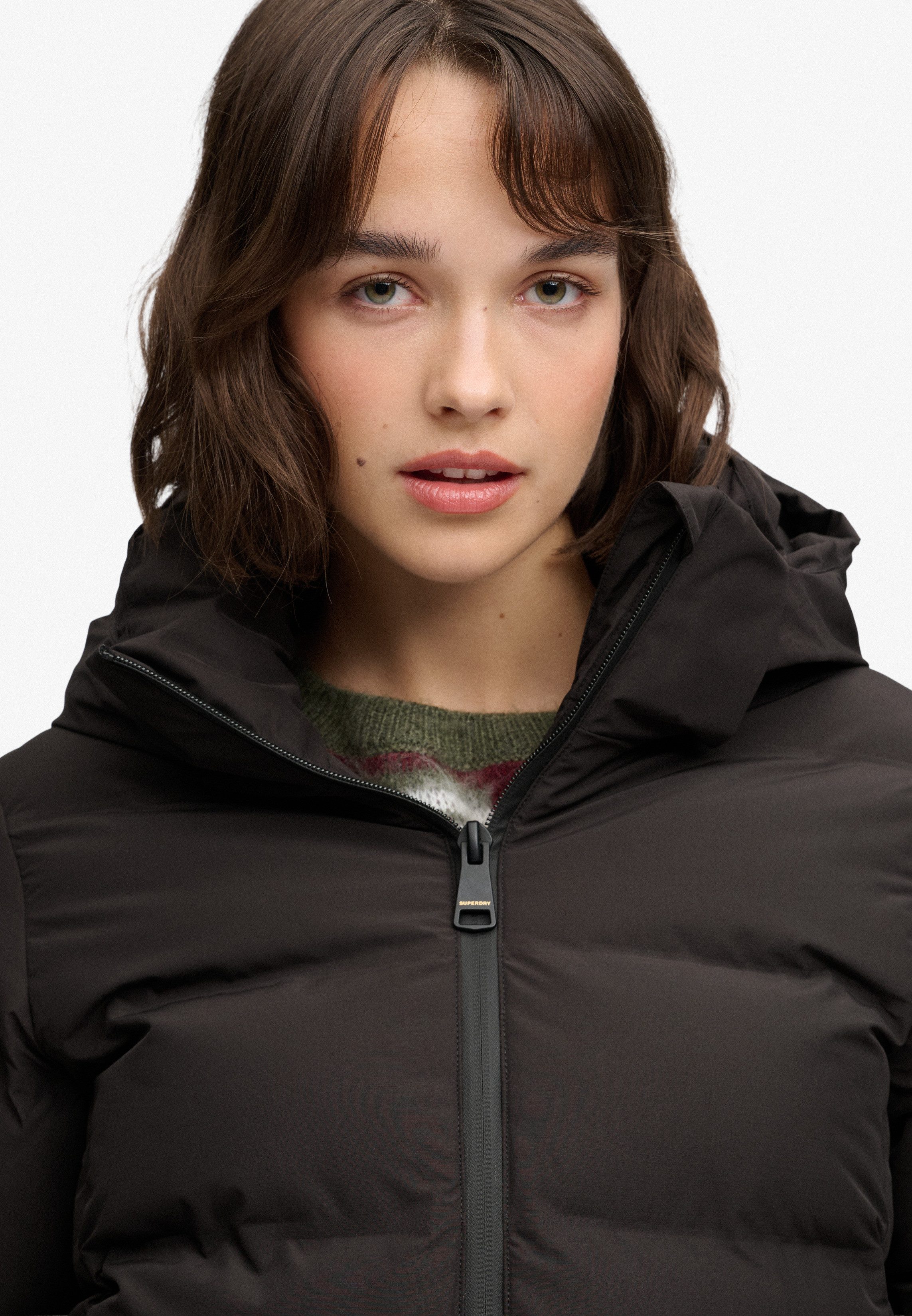 Superdry Steppjacke HOODED CITY PADDED JACKET Kunstfaser, relaxed fit – Bild 4 von 5