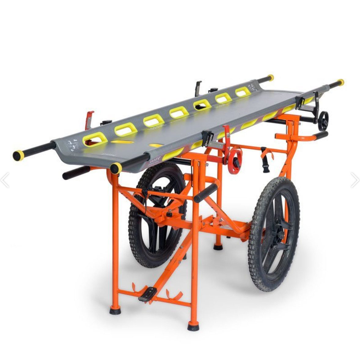 DocMed Transportwagen Carrier EL3000/ EL2000 Olivgrün oder Orange, (geländegängige Krankentrage, 1-St), Max. Belastbarkeit 200 kg, Ermöglicht den Patiententransport
