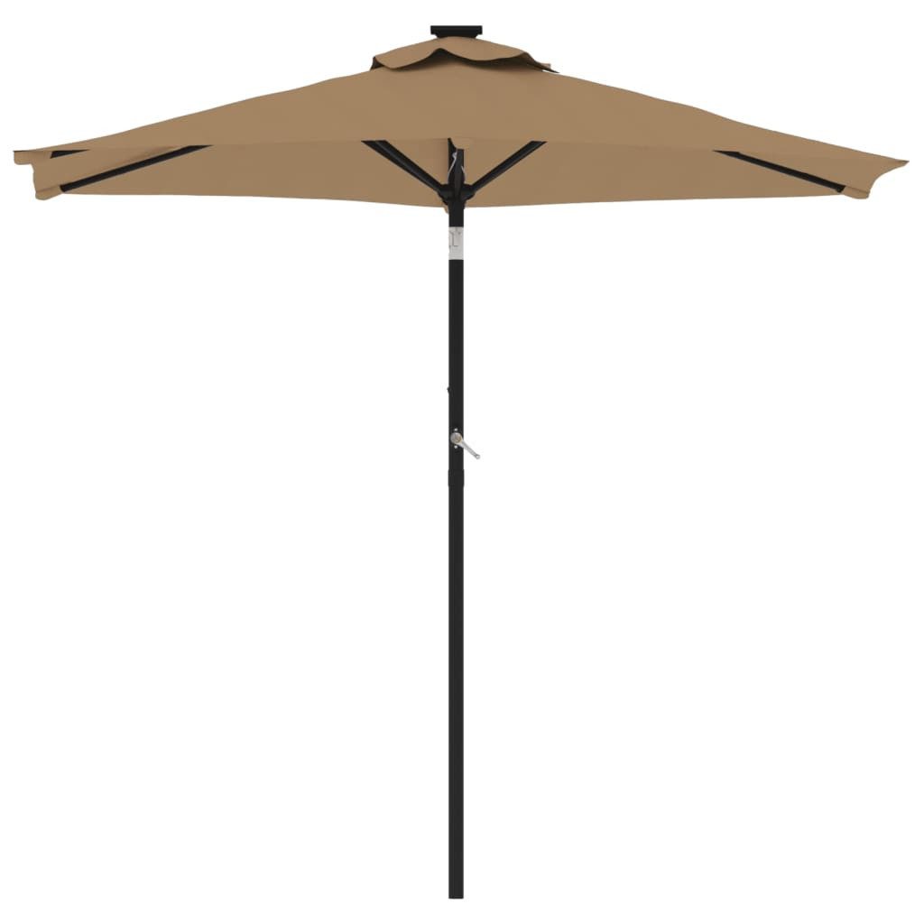 vidaXL Sonnenschirm Sonnenschirm mit Stahlmast Taupe günstig online kaufen