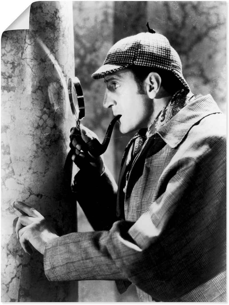 Artland Wandbild Sherlock Holmes 1939, Film (1 St), als Leinwandbild, Wandaufkleber oder Poster in versch. Größen