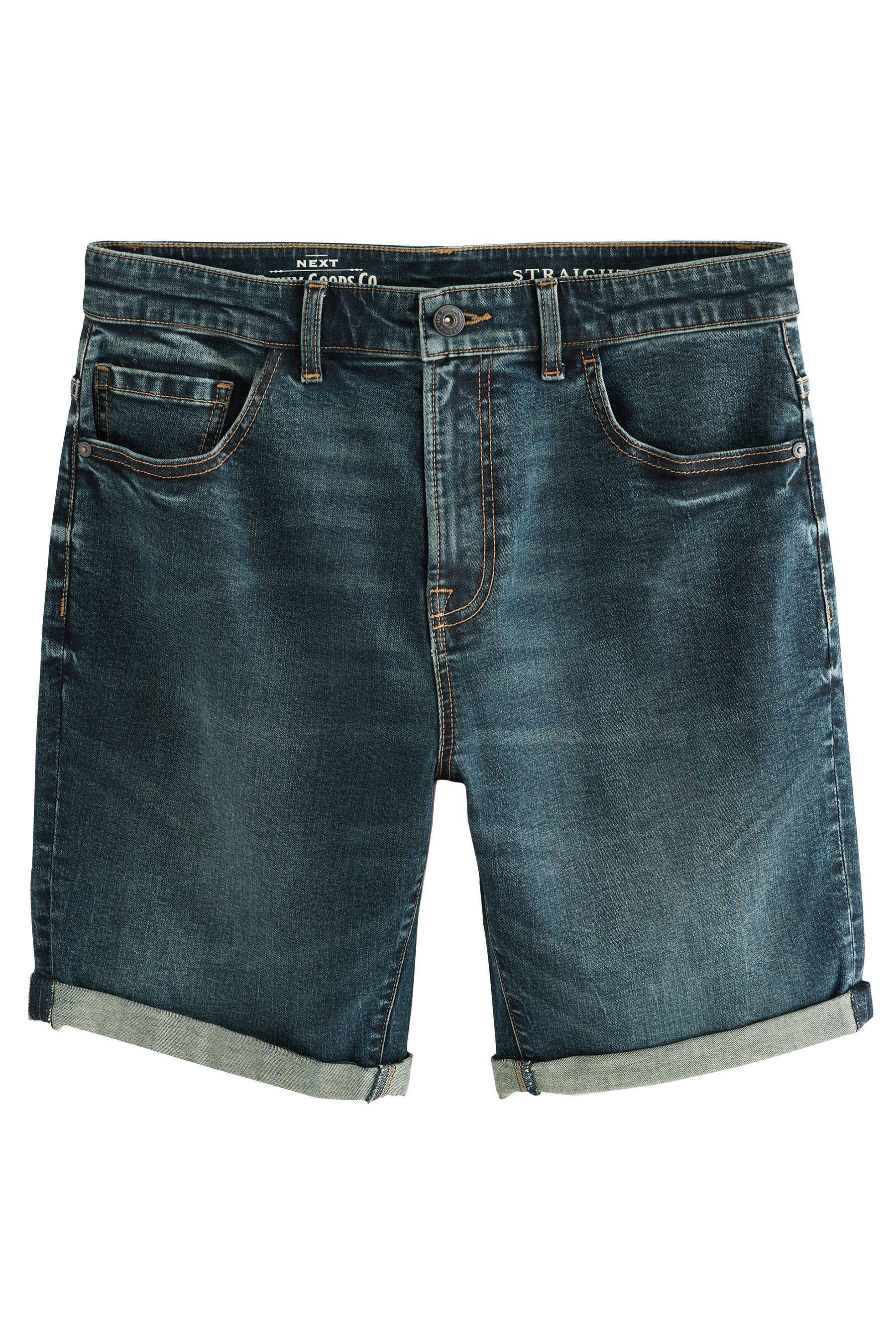 Next Jeansshorts Straight Fit Jeansshorts mit günstig online kaufen