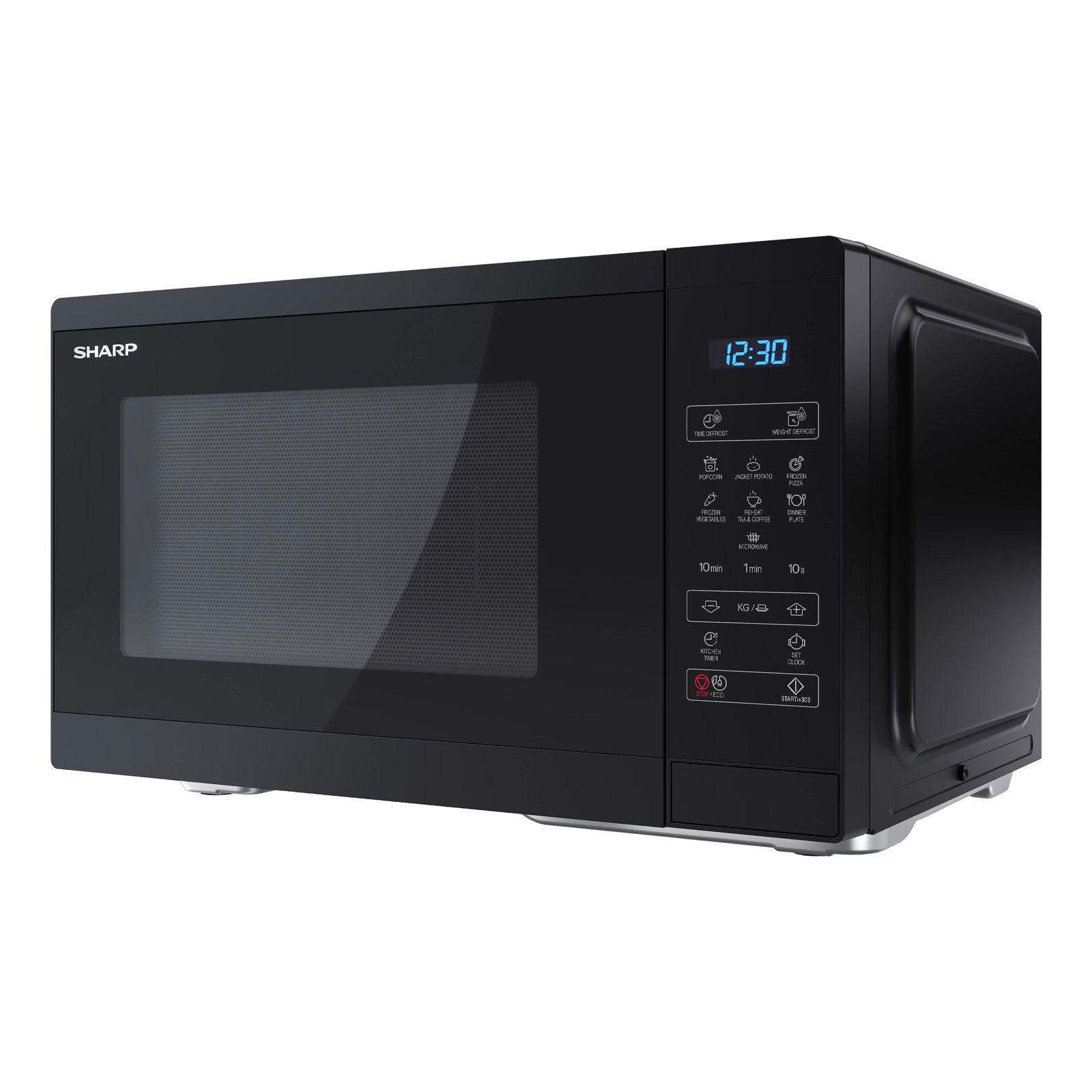 Sharp Mikrowelle YC-MS252AE-B, 11 Leistungsstufen, Auftaufunktion