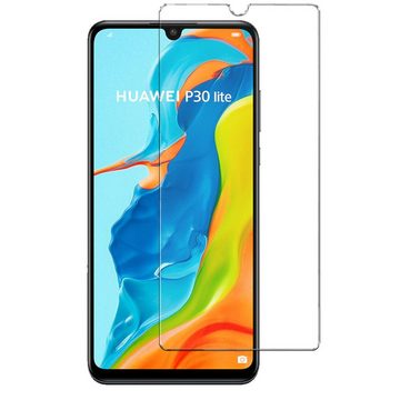 CoolGadget Schutzfolie Panzerfolie für Huawei P30 Lite, (9H Härtegrad, 2x Schutzglas, 1xReinigungset), Displayfolie Panzer Schutzfolie 2 Stück für Huawei P30 Lite Glas Folie