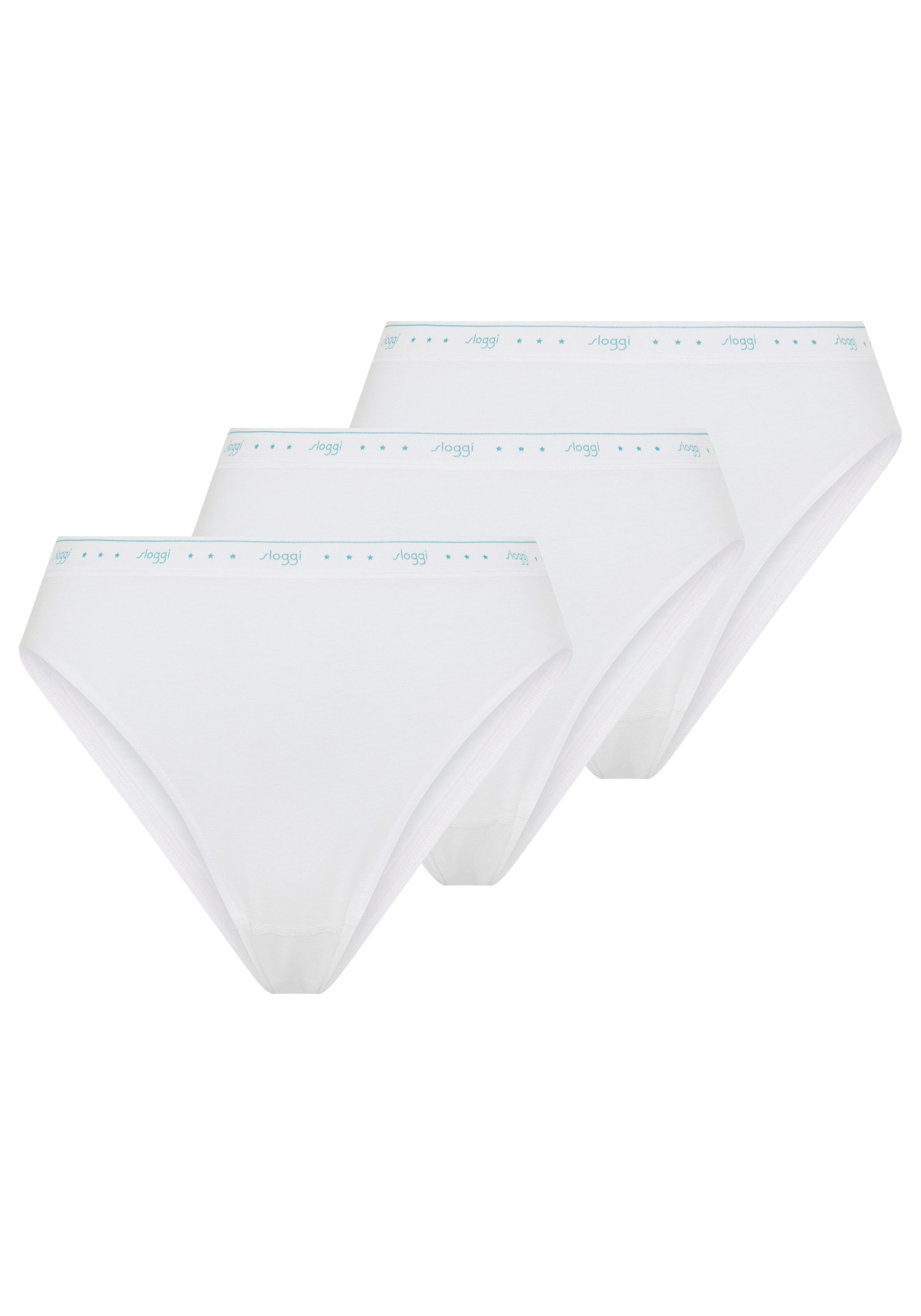 sloggi Tai-Slip 24/7 100 (3er Pack) elastischer Bund mit sloggi-Logo-Schriftzug
