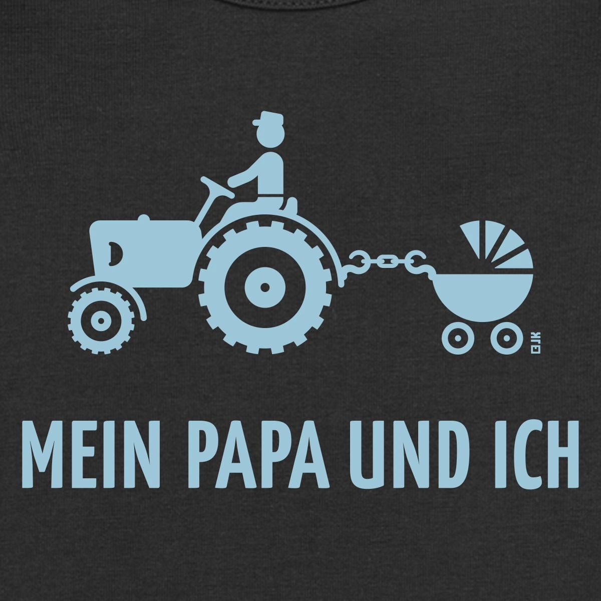 Spreadshirt Kurzarmbody Mein Papa und Ich Bauer Kinderwagen Kurzarm Tages Baby Body (1-tlg)