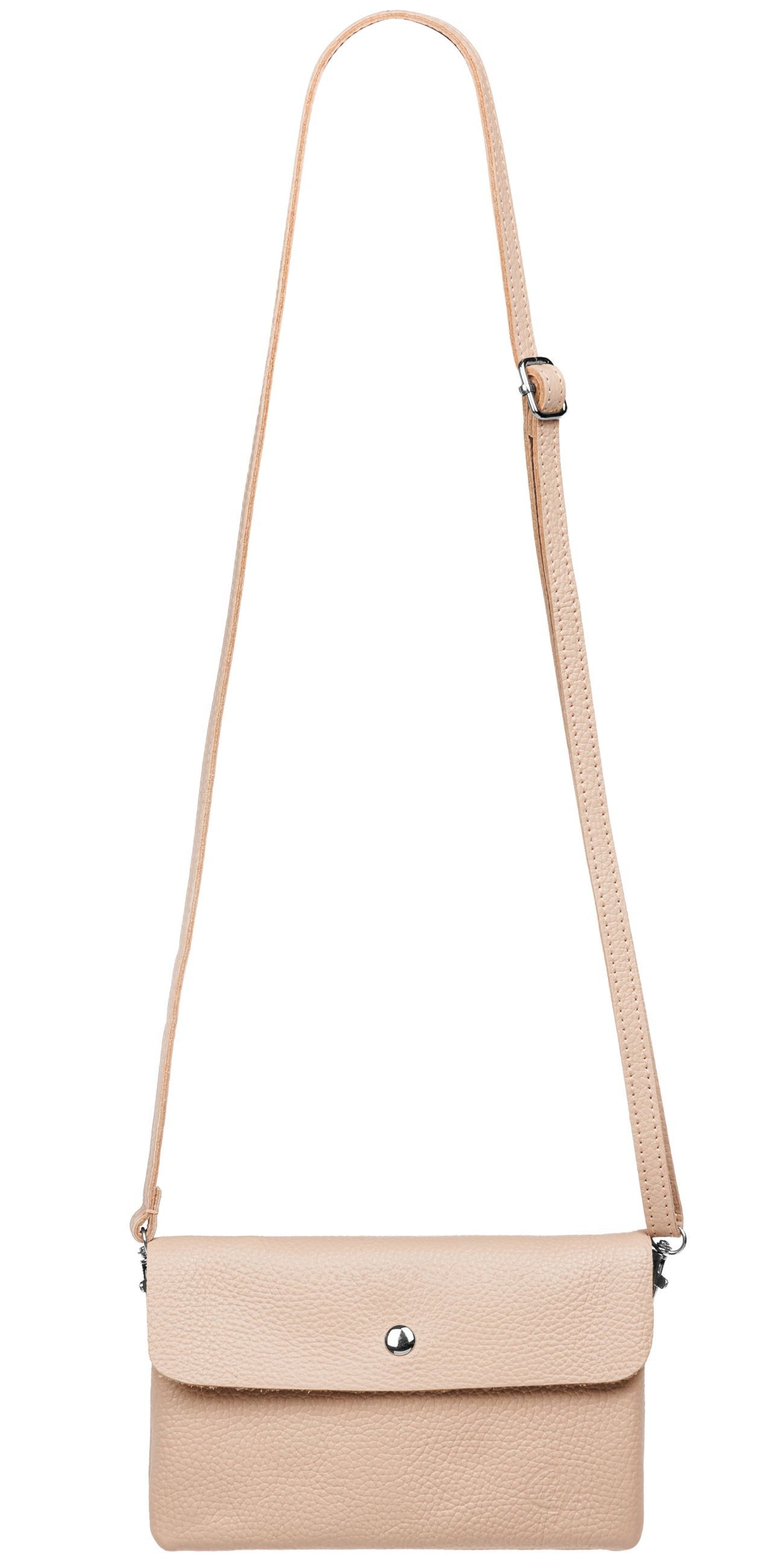 Caspar Umhängetasche Kleine Leder Clutch Damen günstig online kaufen