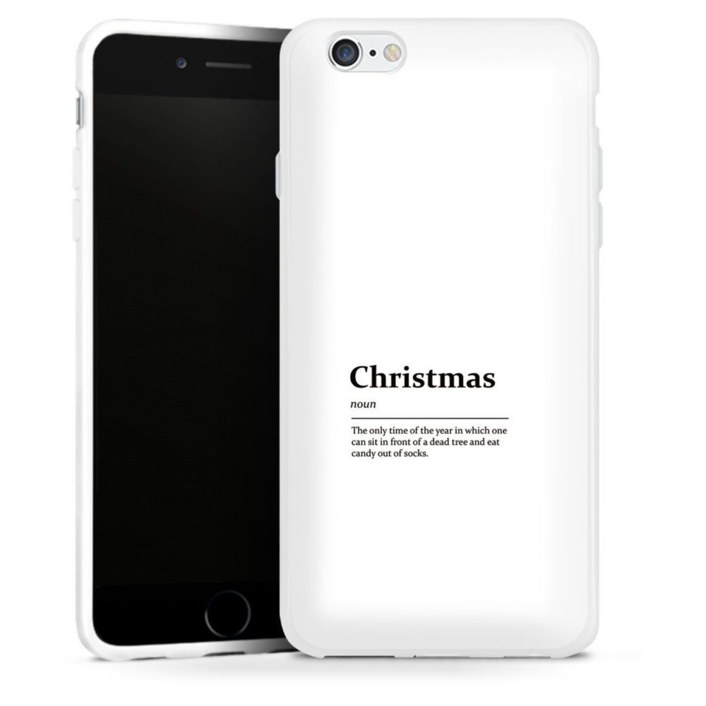 DeinDesign Handyhülle »Christmas Definition« Apple iPhone 6, Hülle Sprüche Statement Weihnachten