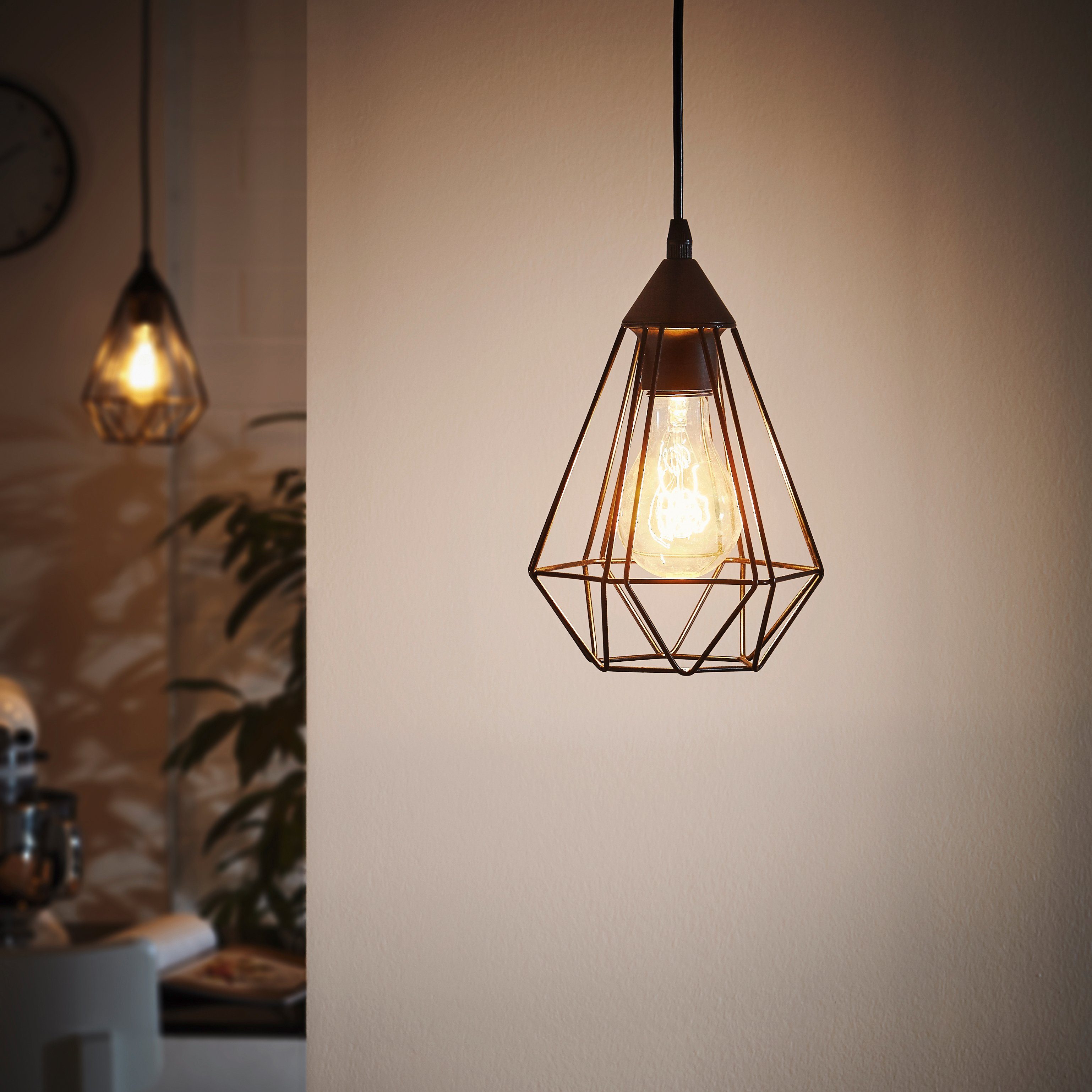 EGLO Pendelleuchte TARBES Hängeleuchte, Pendellampe, Vintage, günstig online kaufen