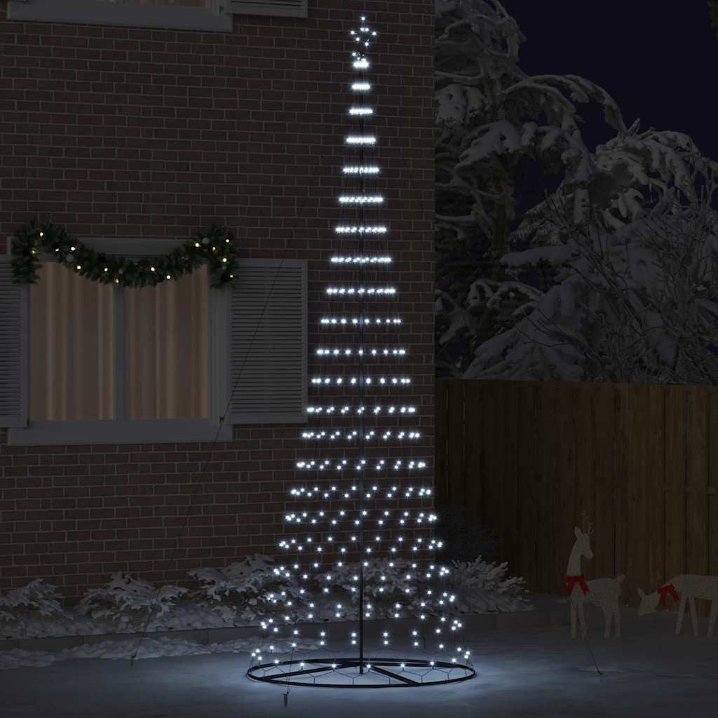 vidaXL Künstlicher Weihnachtsbaum vidaXL LED-Weihnachtsbaum mit 455 LEDs Kaltweiß 399 cm Metall