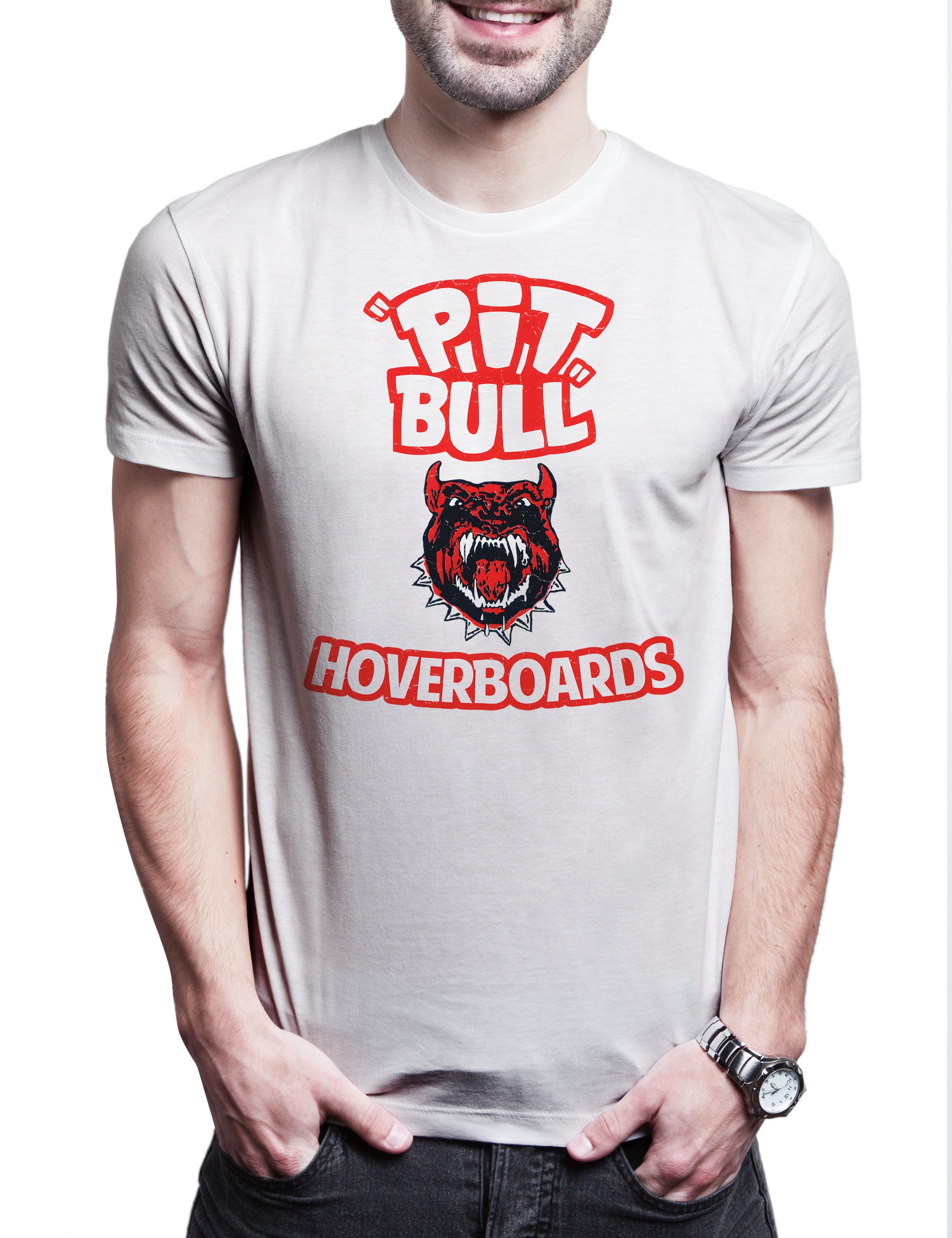 Print-Shirt Pitbull Hoverboards Herren T-Shirt Back To Zurück The In Zukunft Car