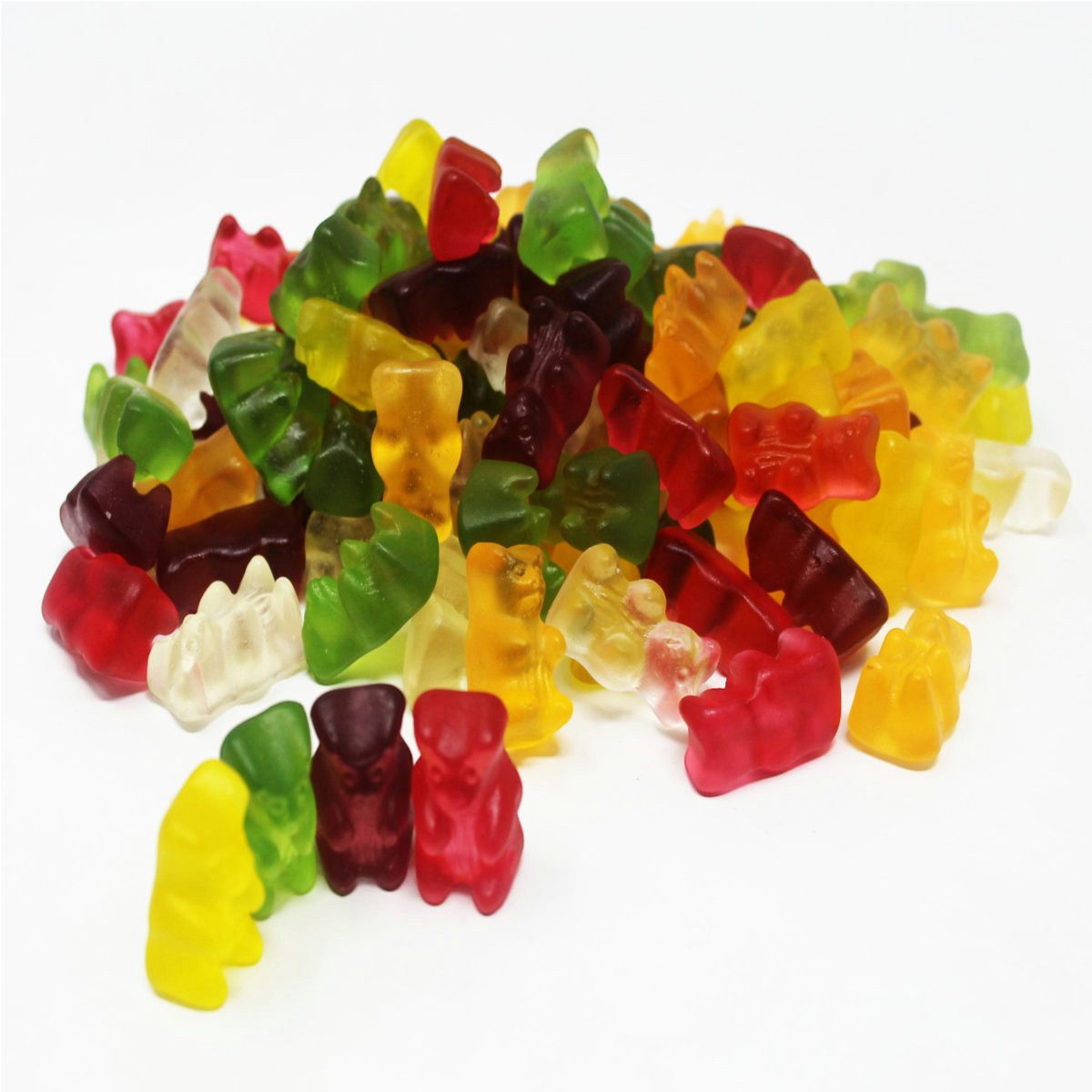 Fruchtgummi Bären & Co. Süßigkeit, Fruchtgummi Yummi Bären mehrfarbig sortiert fruchtig zuckerfrei 300g