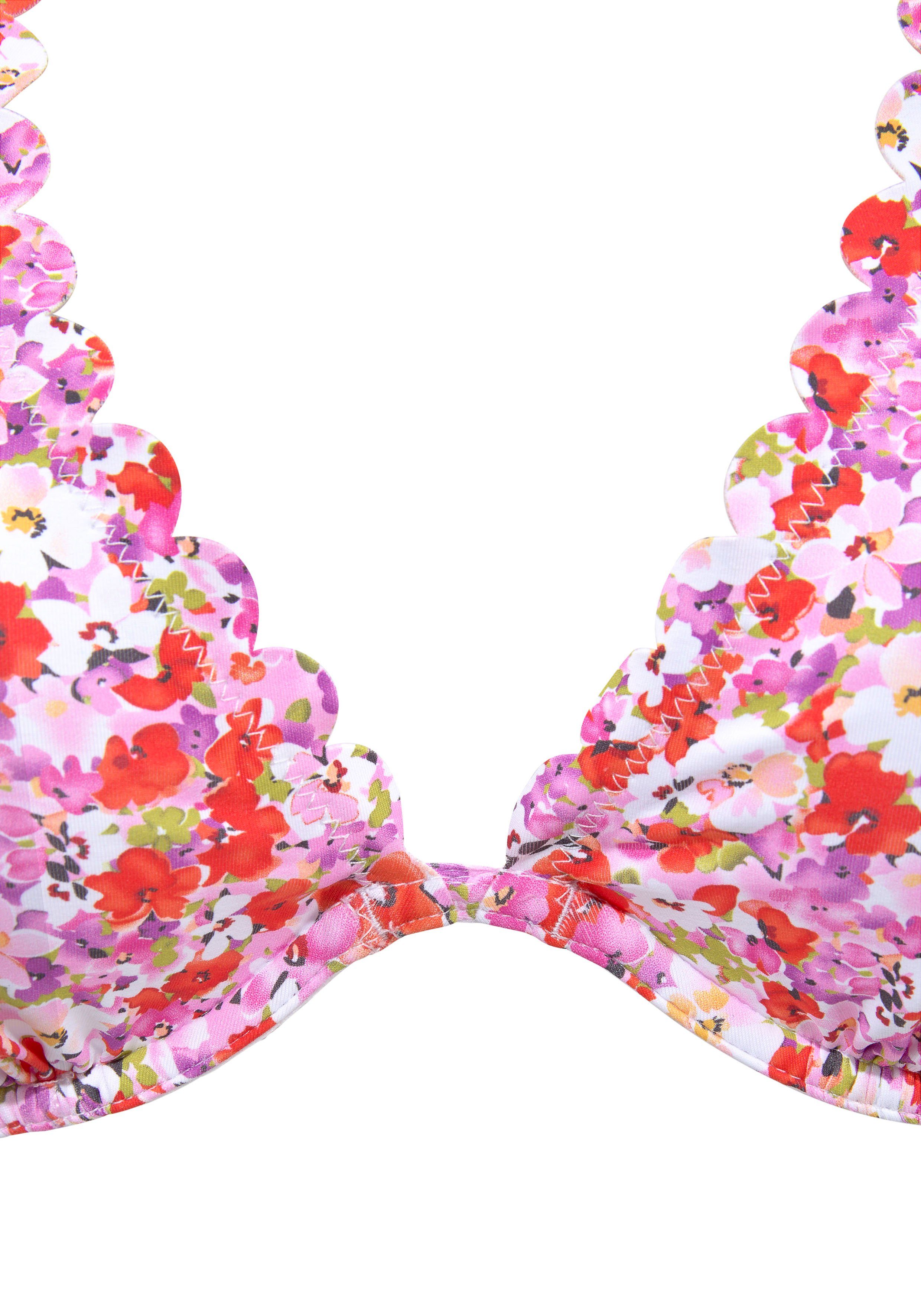 LASCANA Bügel-Bikini-Top Jasmin, im Blümchen-Druck