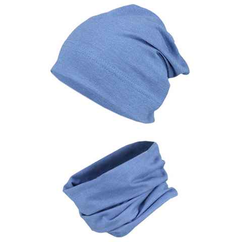 TupTam Mütze & Schal TupTam Jungen Beanie Mütze und Schlauchschal 2er Set