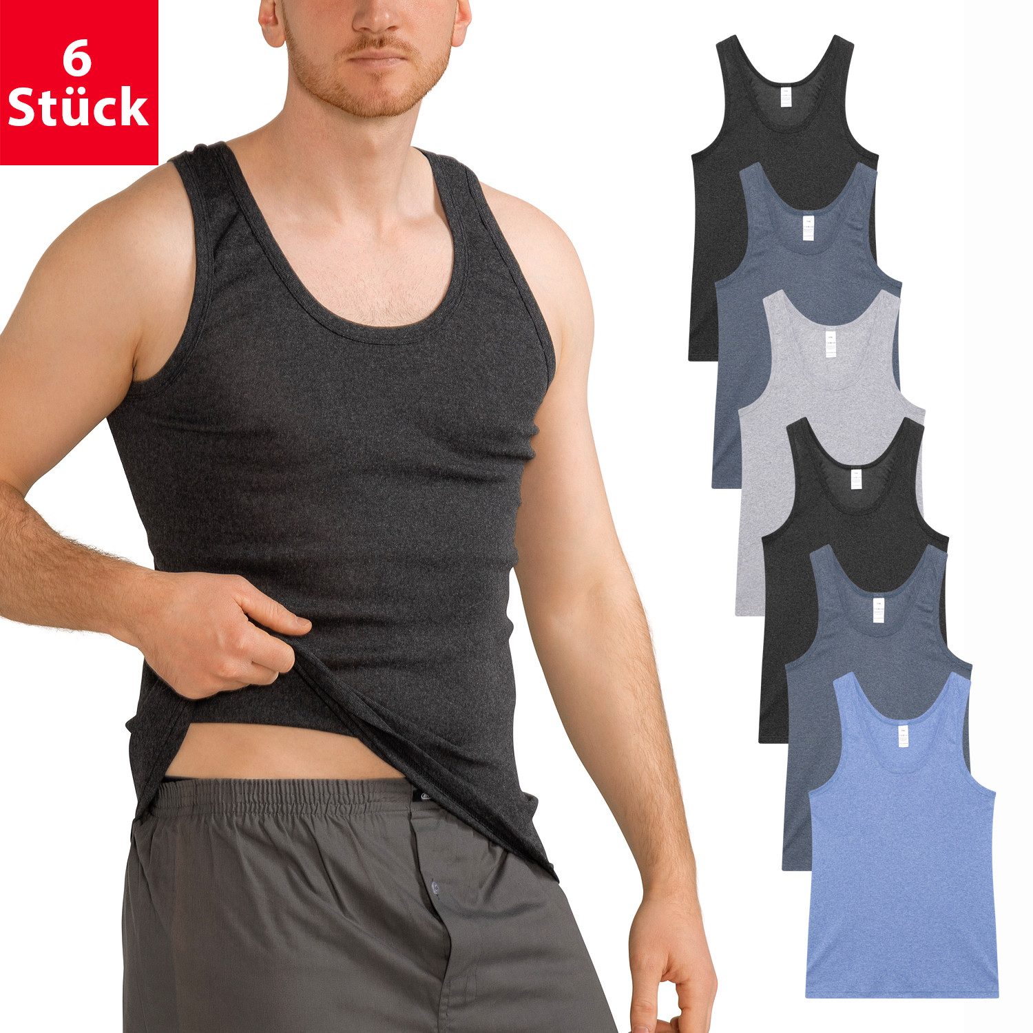 MT Achselhemd Herren Baumwoll Unterhemd Classic günstig online kaufen