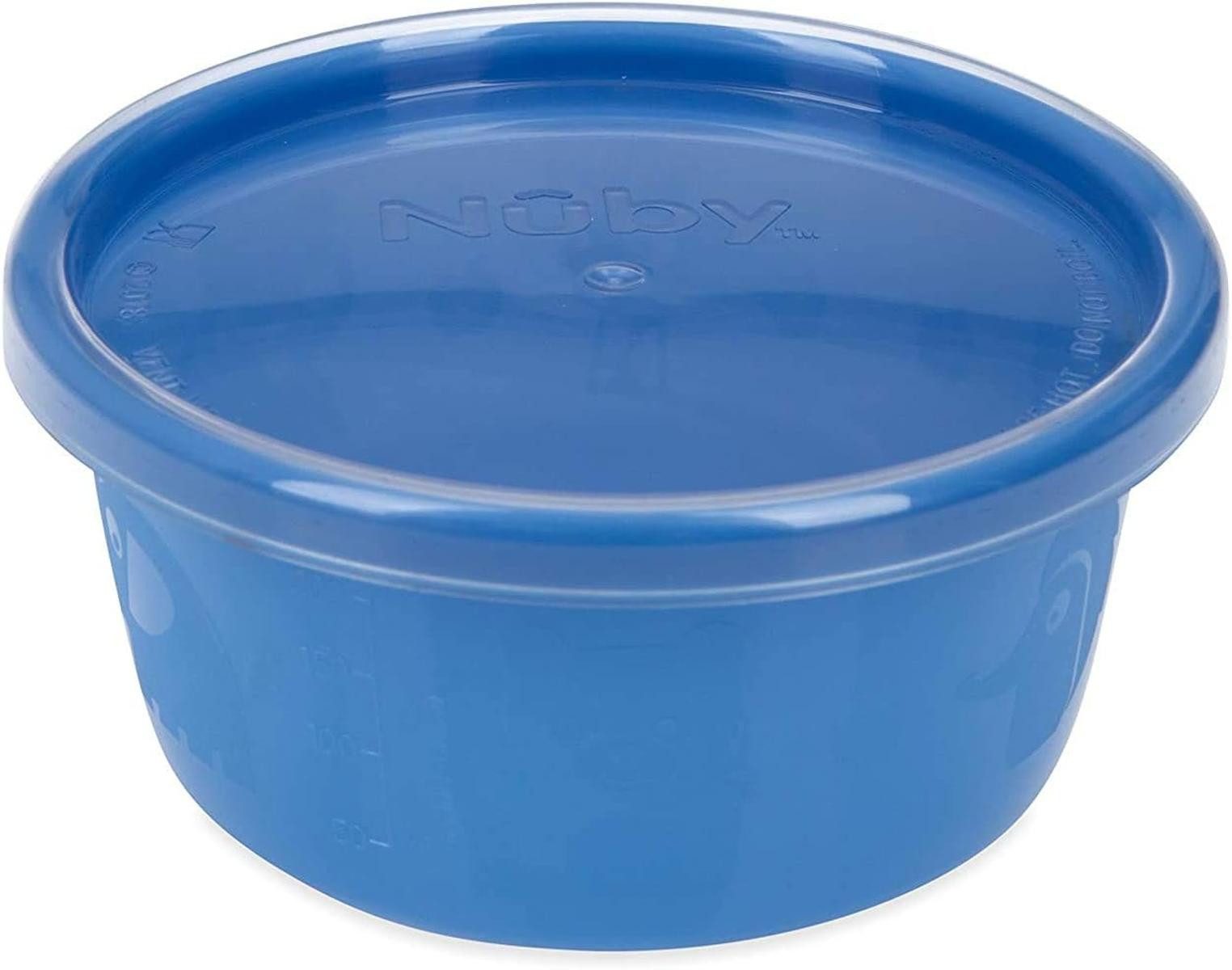 Nuby Servierschüssel Nuby Picknick Schälchen mit Deckel 240 ml Schale Schüsseln 4-er Pack