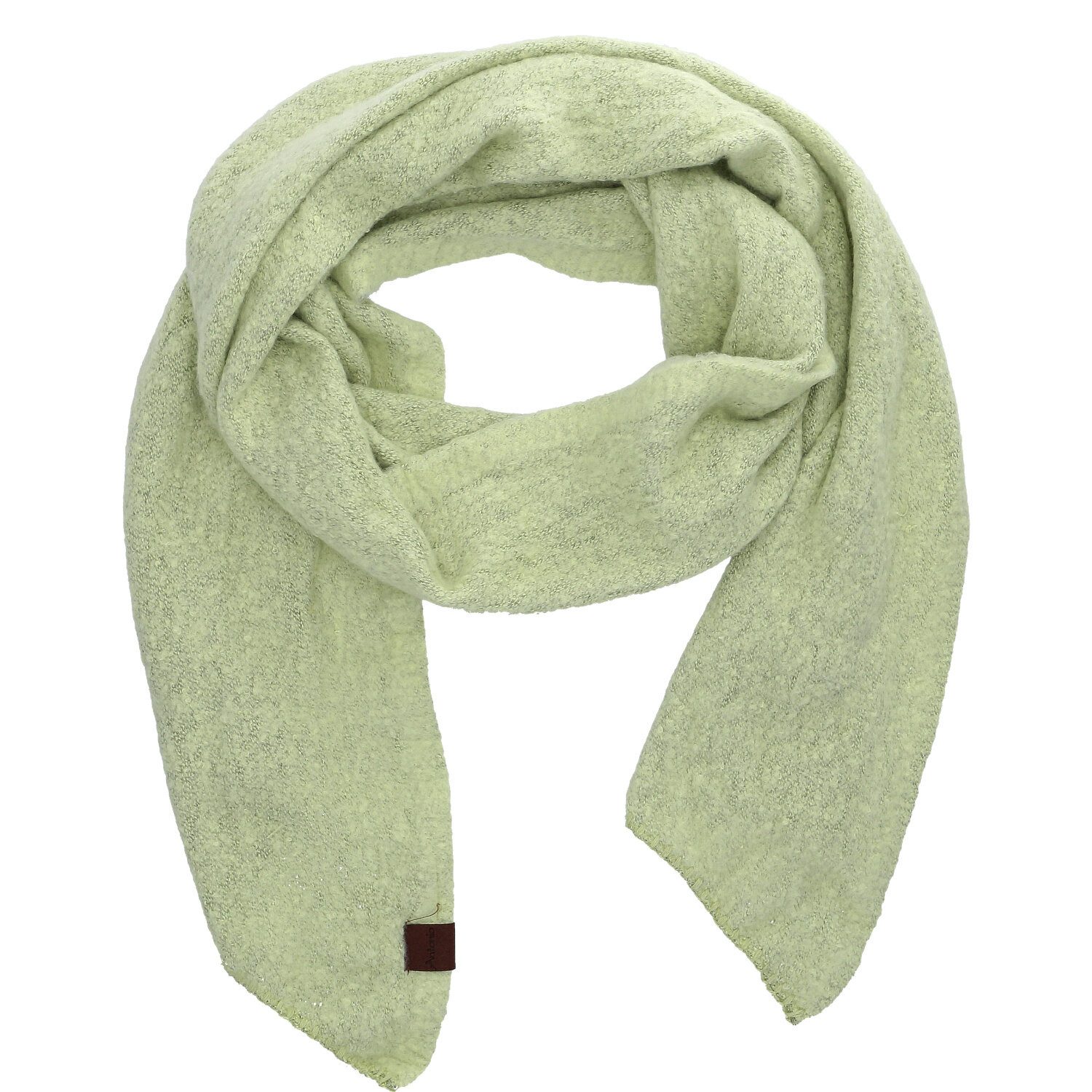 Antonio Strickschal Antonio Damen Strick Schal Bouclé Green