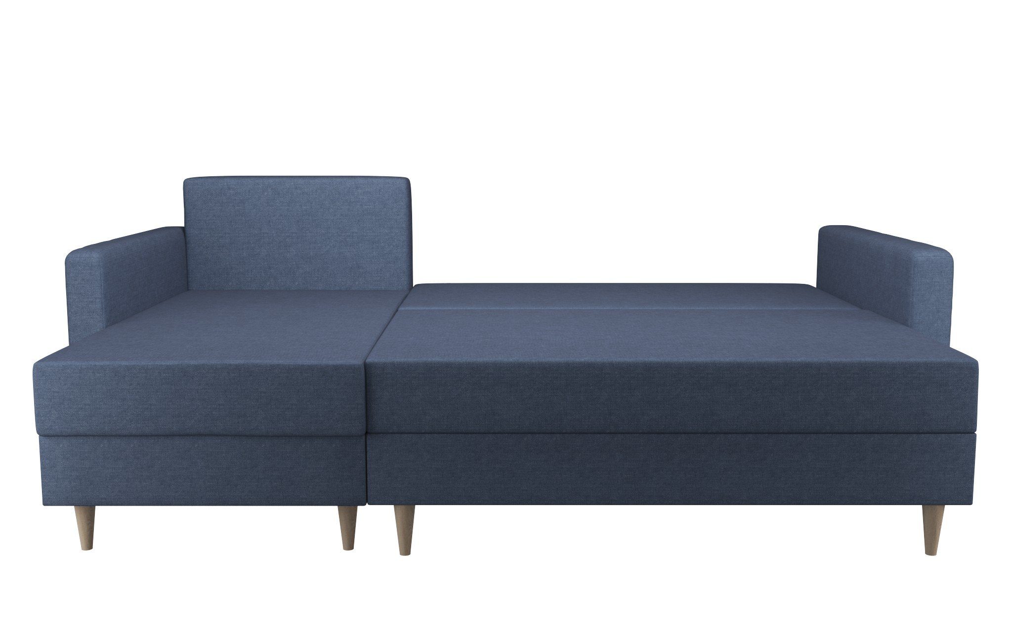 Schlaffunktion, Bluejeans Made in EU CALISTO mit Schlafsofa Bettkästen, L-Form Polstercouch SA80 2 mit Furnix