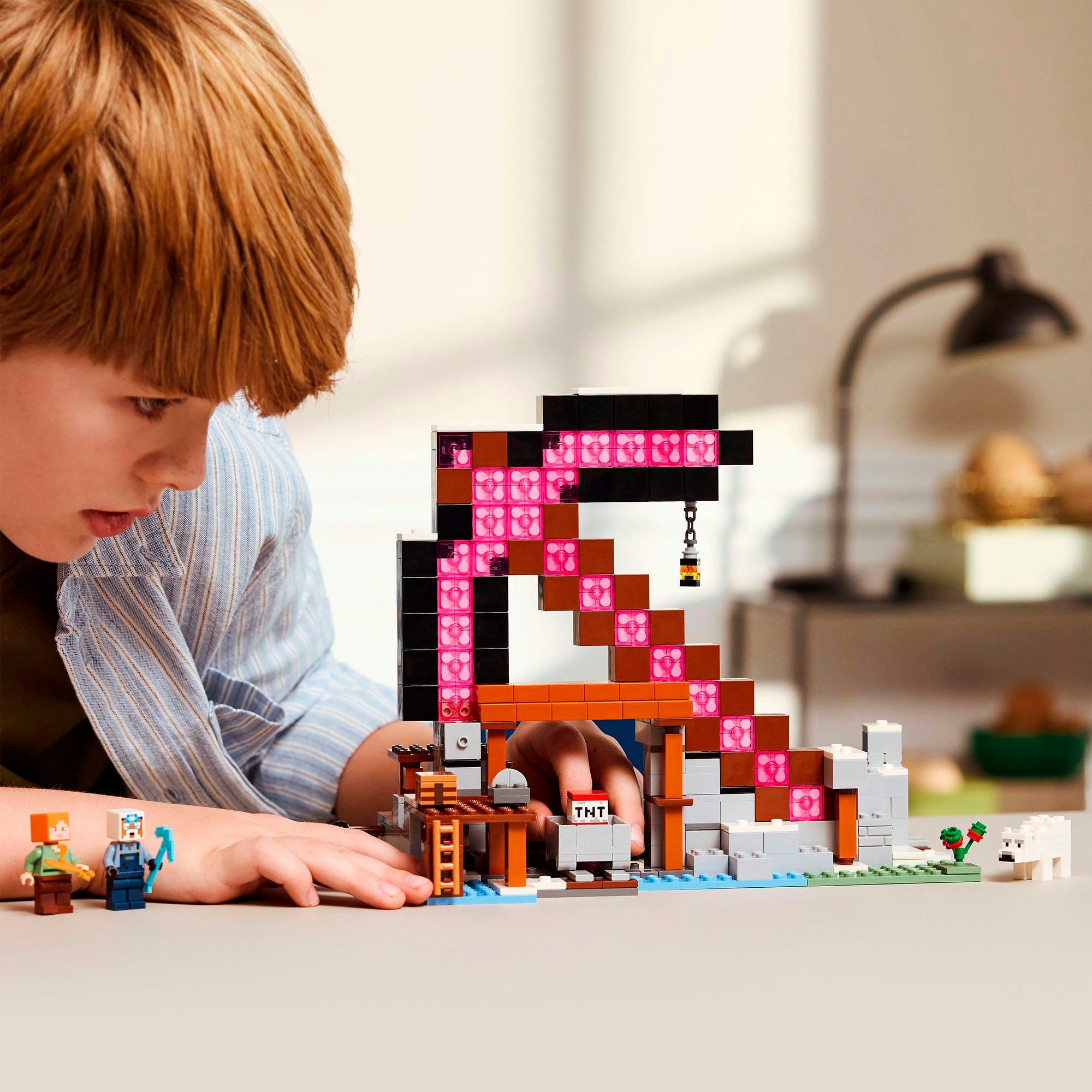 LEGO® Die Spitzhackenmine (21277), LEGO Minecraft Konstruktionsspielsteine, günstig online kaufen