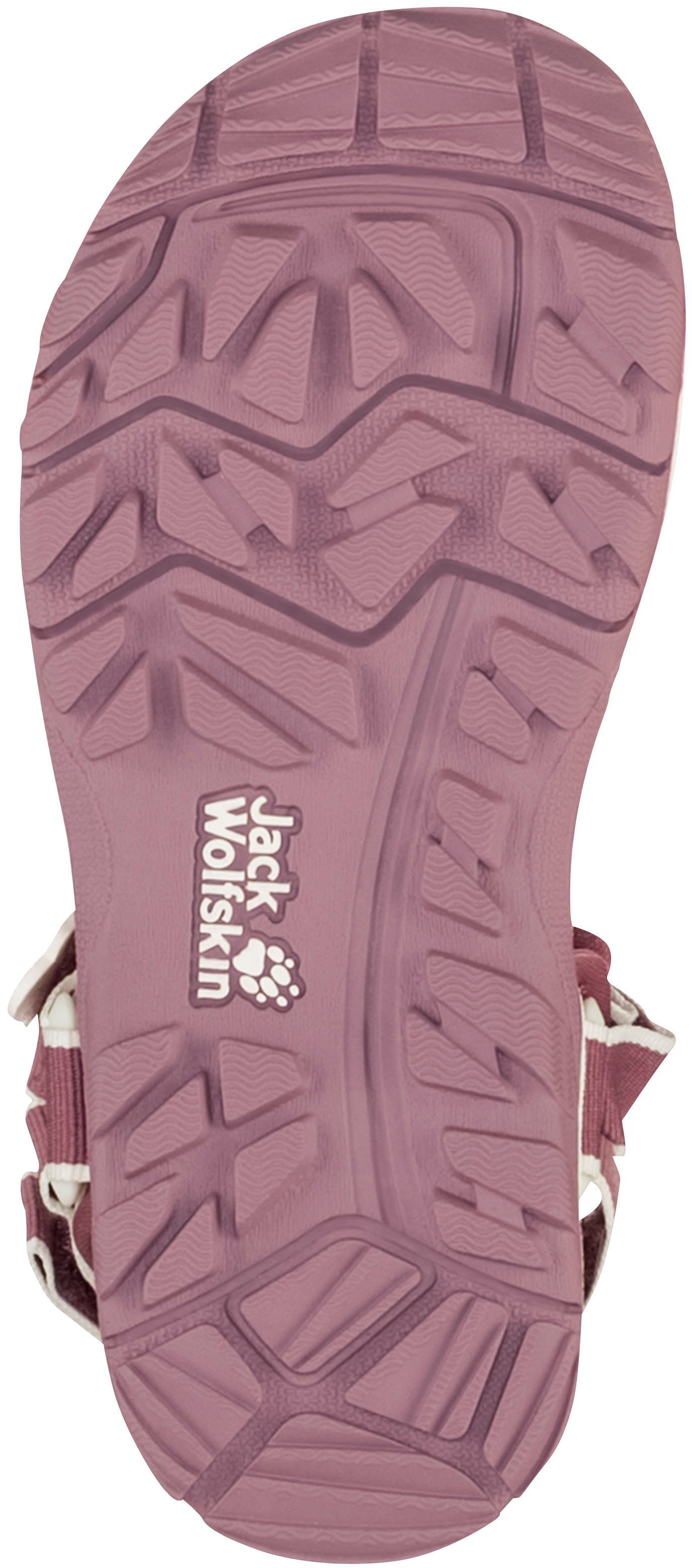 Jack Wolfskin SEVEN SEAS 3 K Sandale Klettverschluss rosa mit