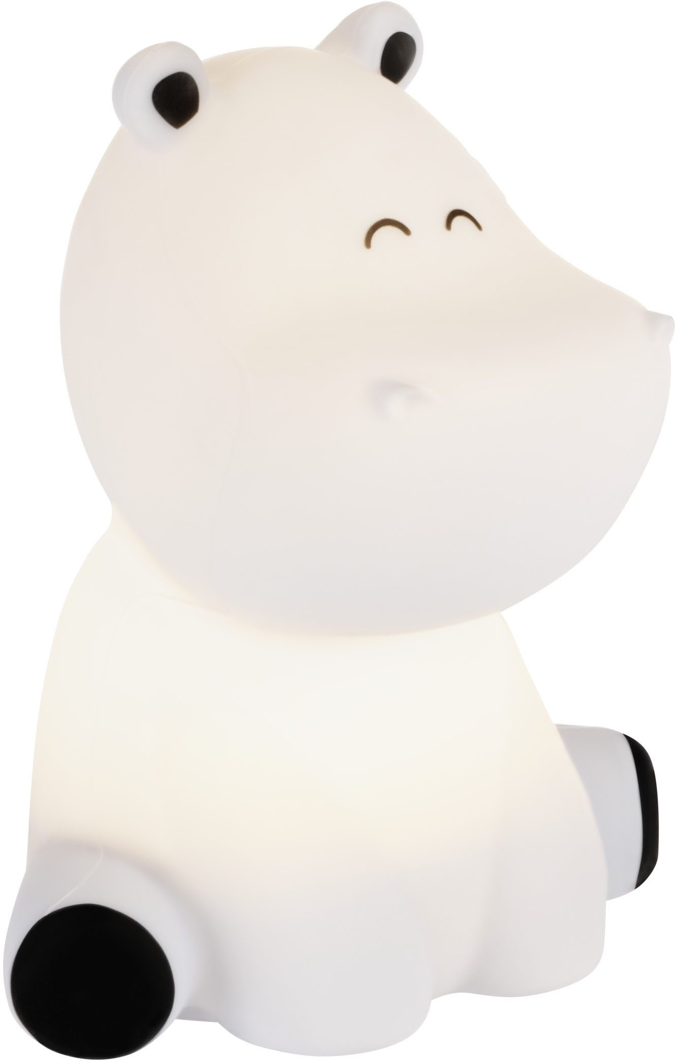 EGLO Tischleuchte CASTELLINO Tischlampe - Kunststoff - LED - 5W - IP20, Farbwechsel, RGB, USB-Anschluss mit Ladefunktion, LED fest integriert, Warmweiß, RGB, LED Nachtlicht, Akku Tischlampe, Kinderzimmer, L12,5 x B11,5 x H15 cm
