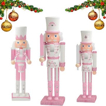 DOPWii Nussknacker Rosa Serie Nussknacker, 30CM Nussknacker Puppet Man Craft Ornament