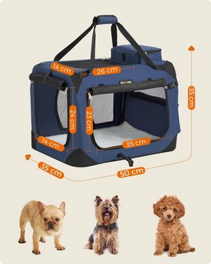FEANDREA Tiertransporttasche bis 7,00 kg, S Hundebox Oxford-Gewebe Netzstoff